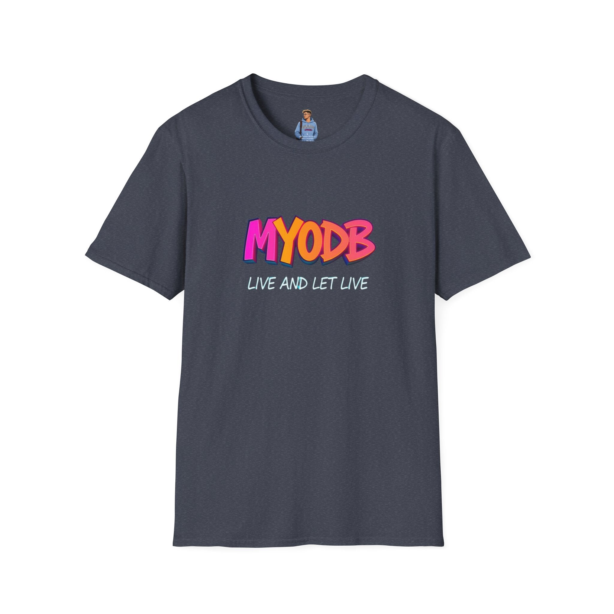 MYODB Live and Let Live T-Shirt | Unisex Softstyle Tee | Casual Streetwear