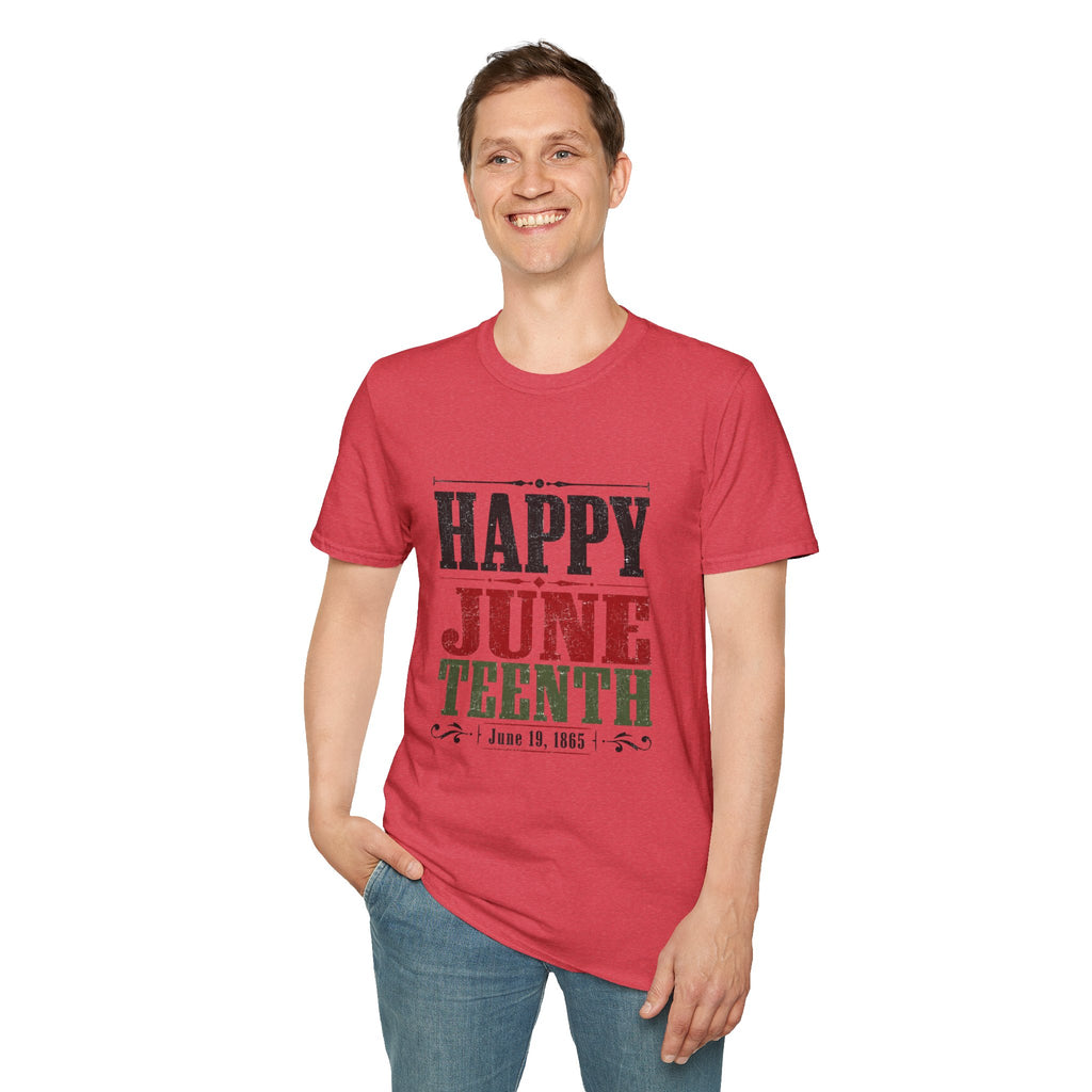 Juneteenth T-Shirt — "Happy Juneteenth" Celebration Tee