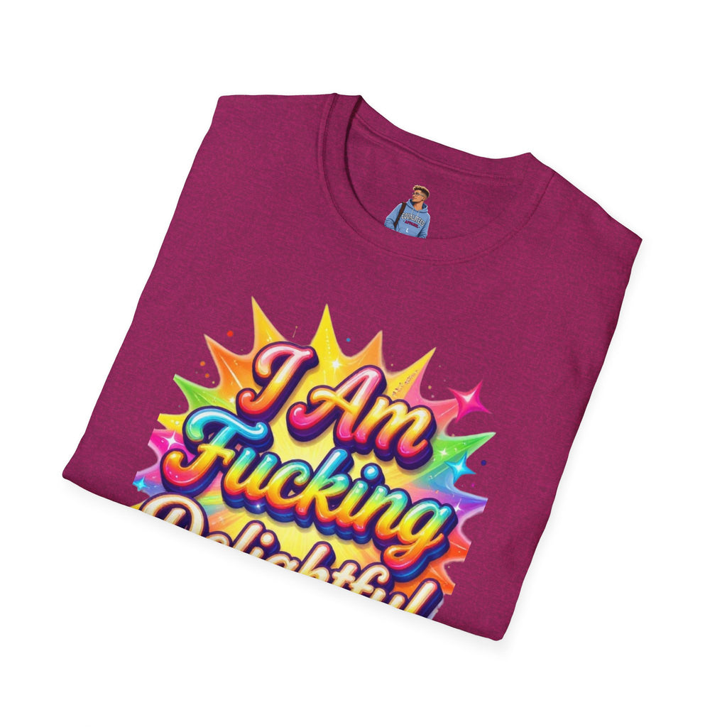 I Am Fucking Delightful T-Shirt - Bold Rainbow Self-Love Graphic Tee