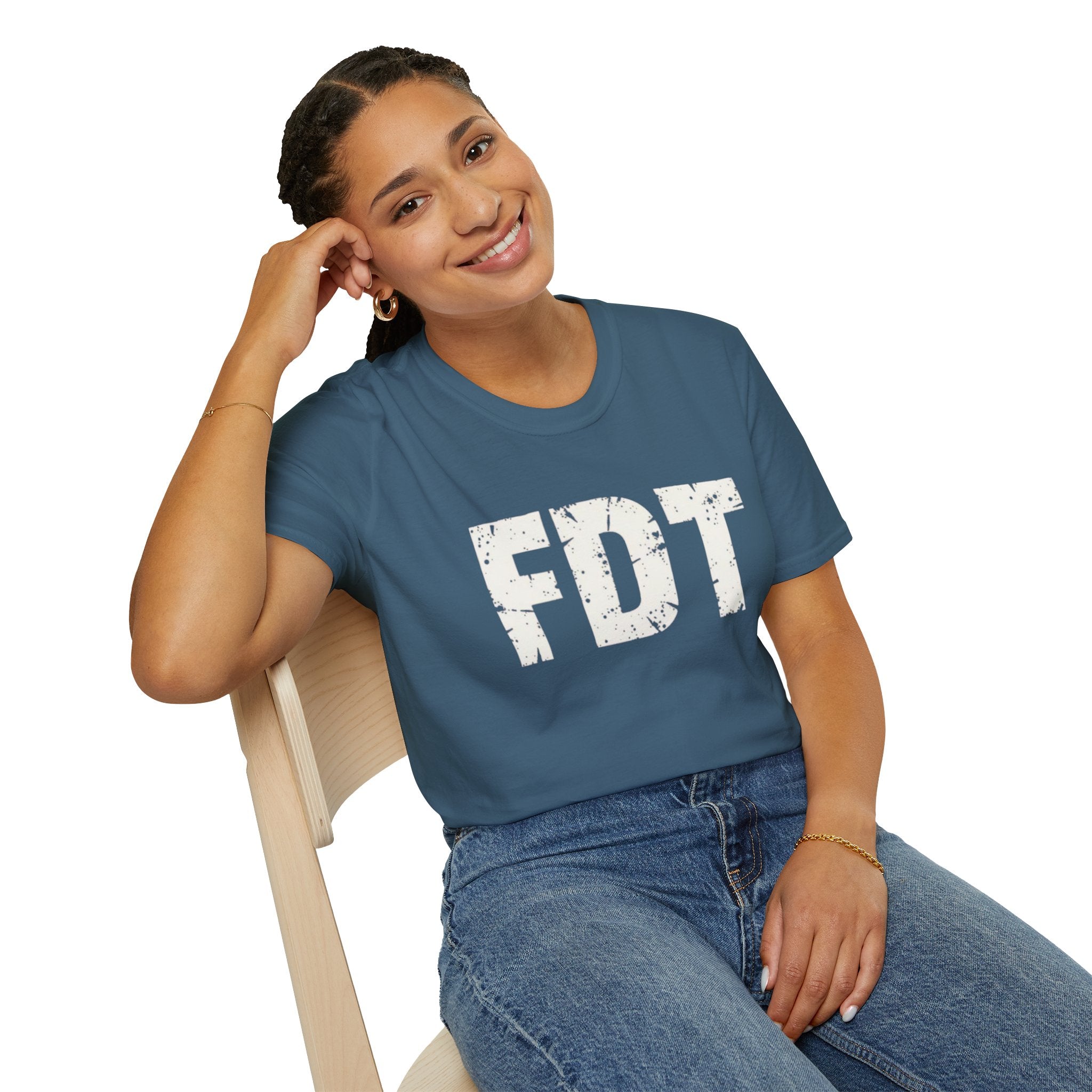 FDT Political Protest Distressed Graphic T-Shirt