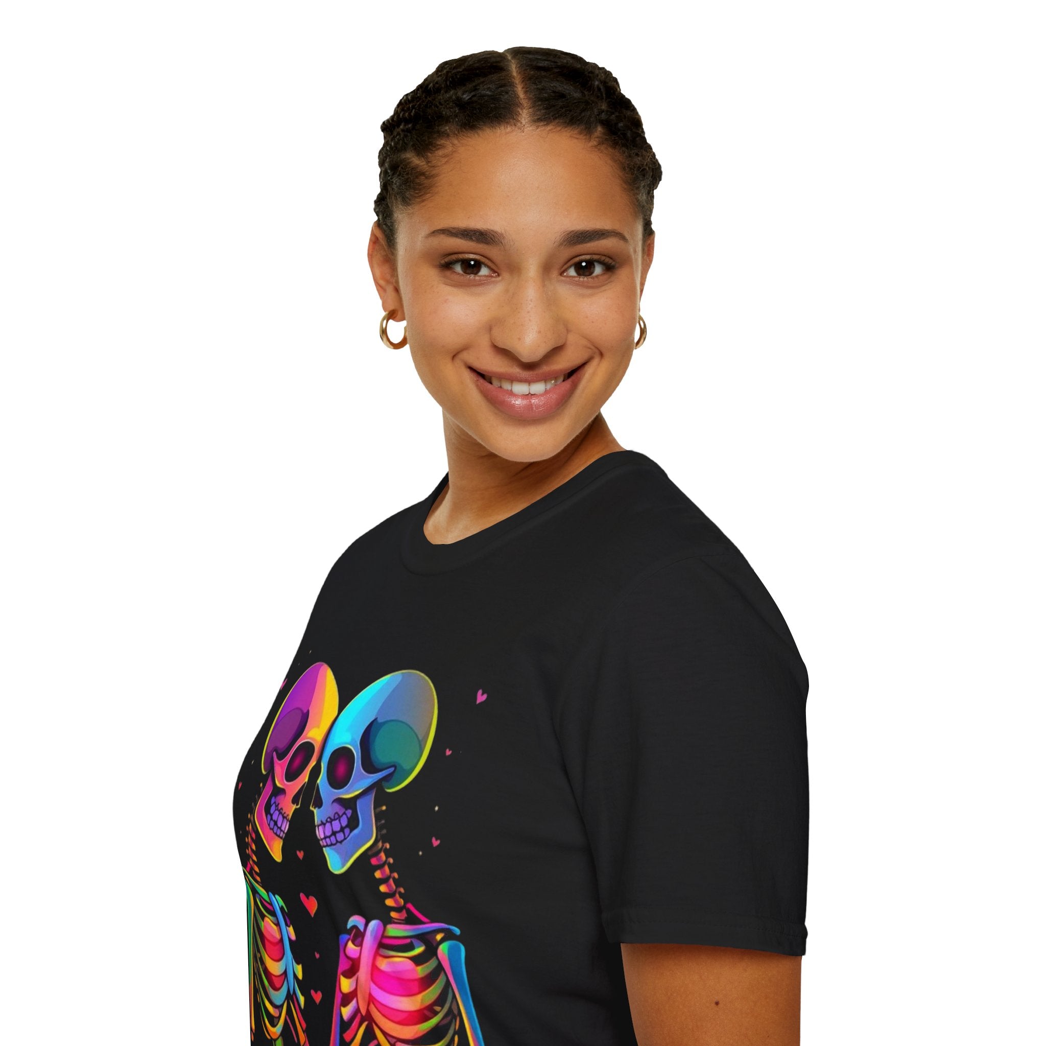 Rainbow Skeleton Love is Deeper Than Skin T-Shirt | Unisex Casual Tee