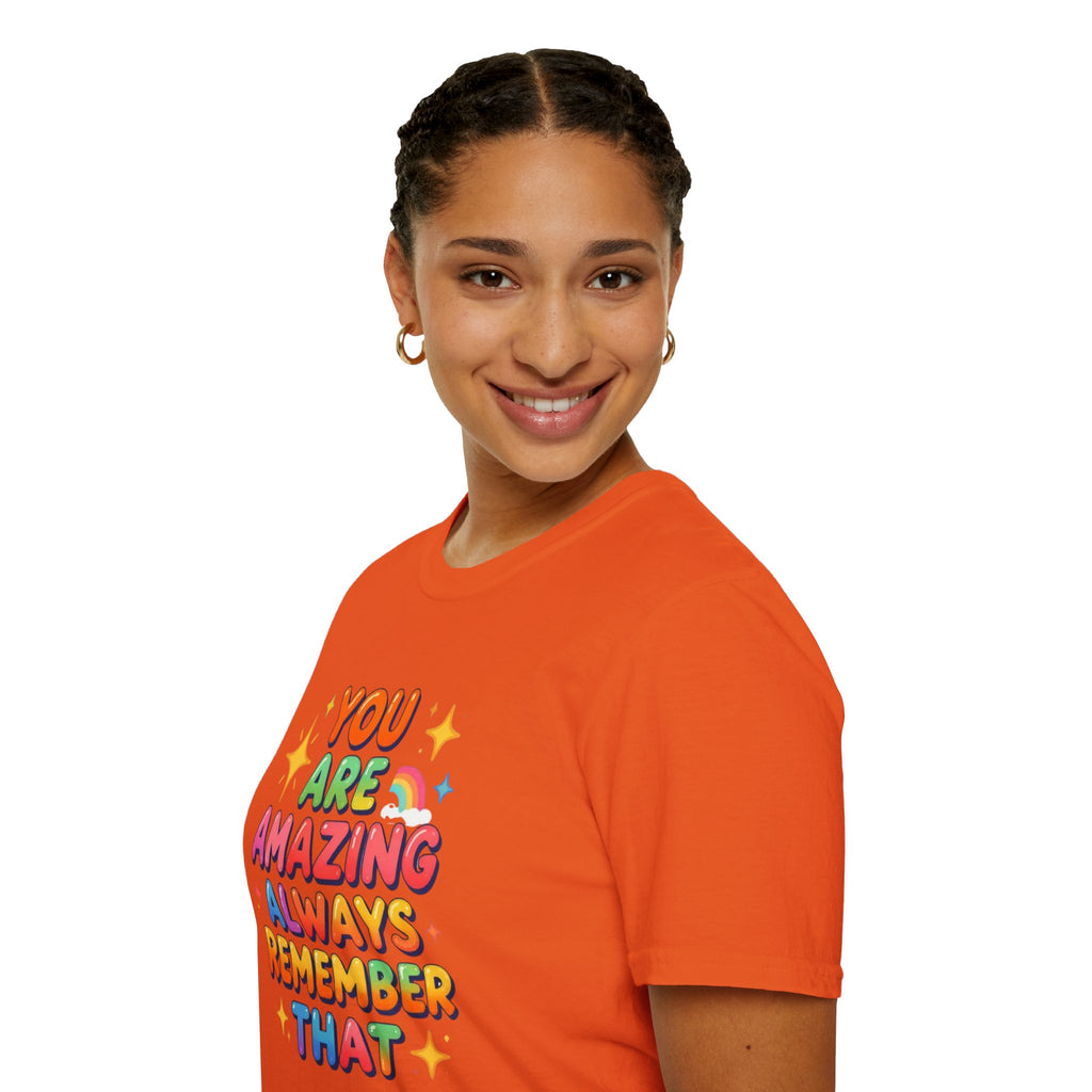 You Are Amazing T-Shirt — Colorful Inspirational Graphic Tee