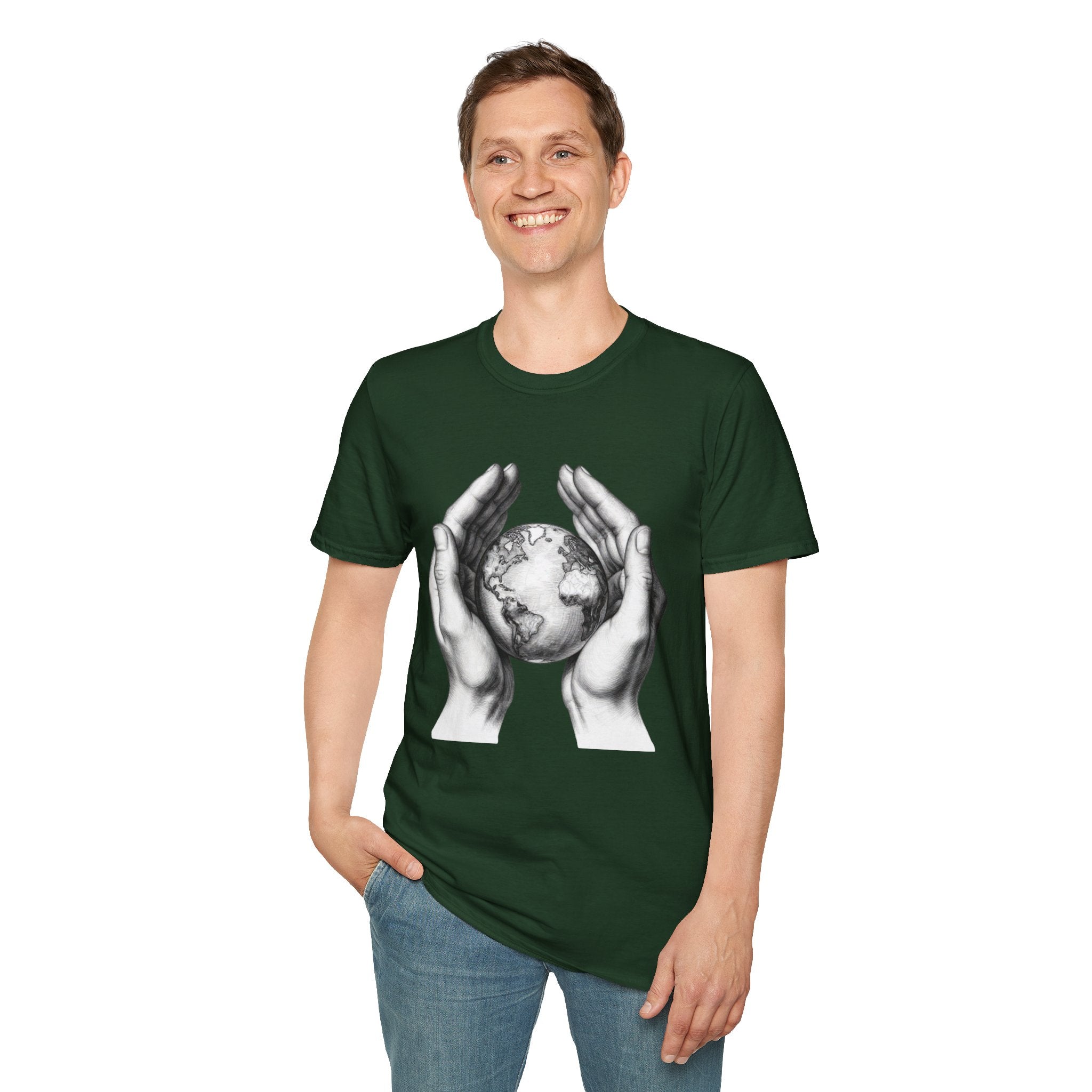 Earth in Your Hands T-Shirt — Protect the Planet Graphic Tee