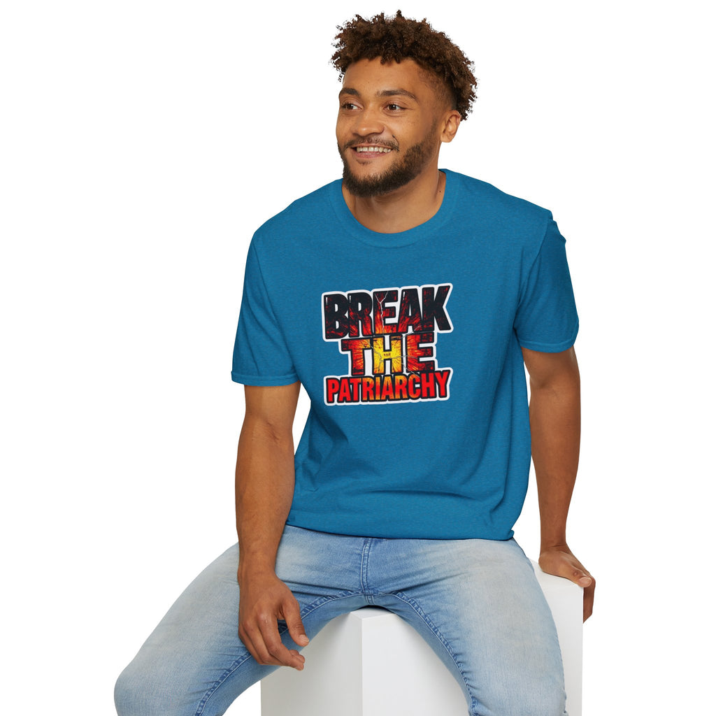 Break the Patriarchy Unisex Softstyle T-Shirt - Empowerment Wear for Social Change