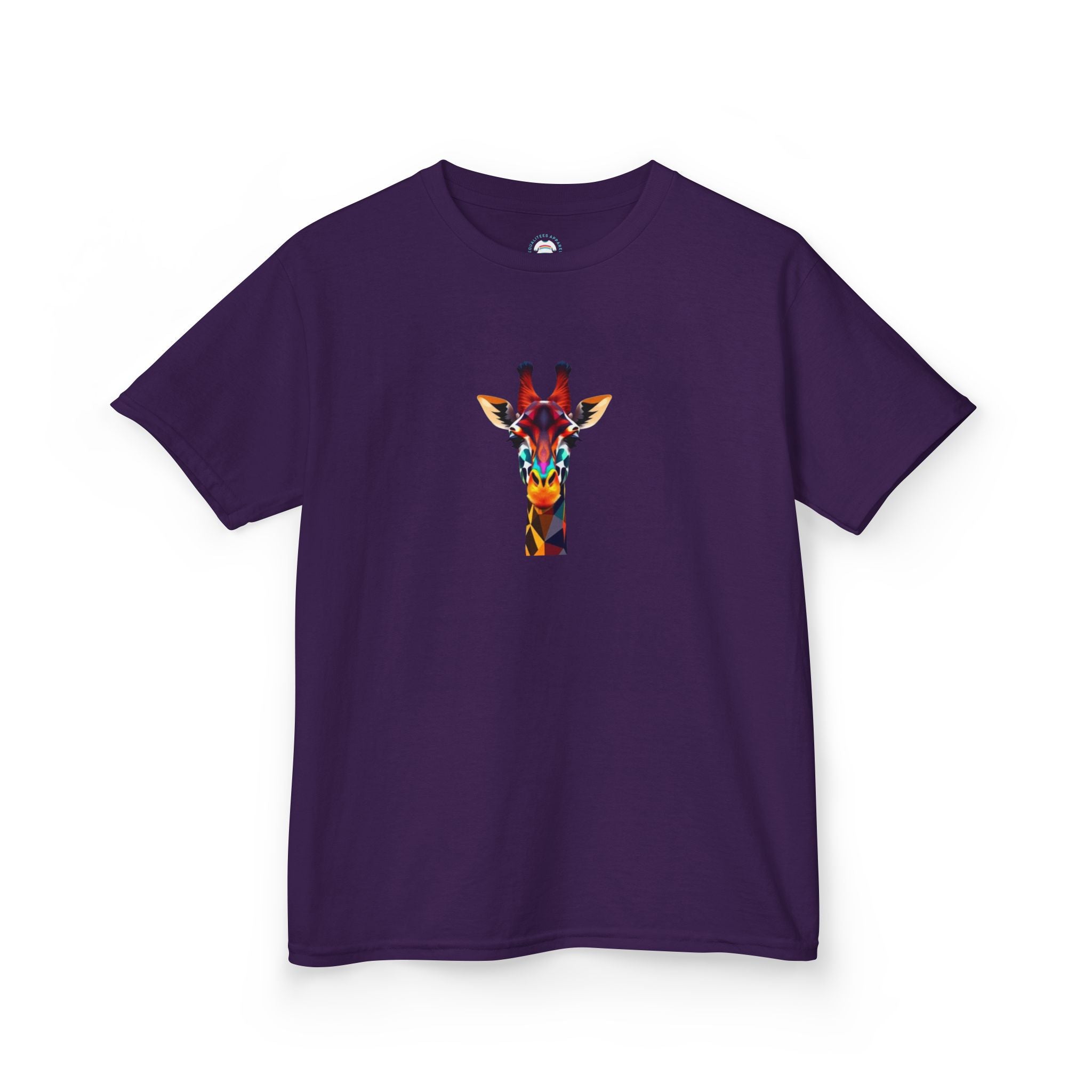 Colorful Fractal Giraffe Kids Heavy Cotton™ Tee - EqualiTees.Me