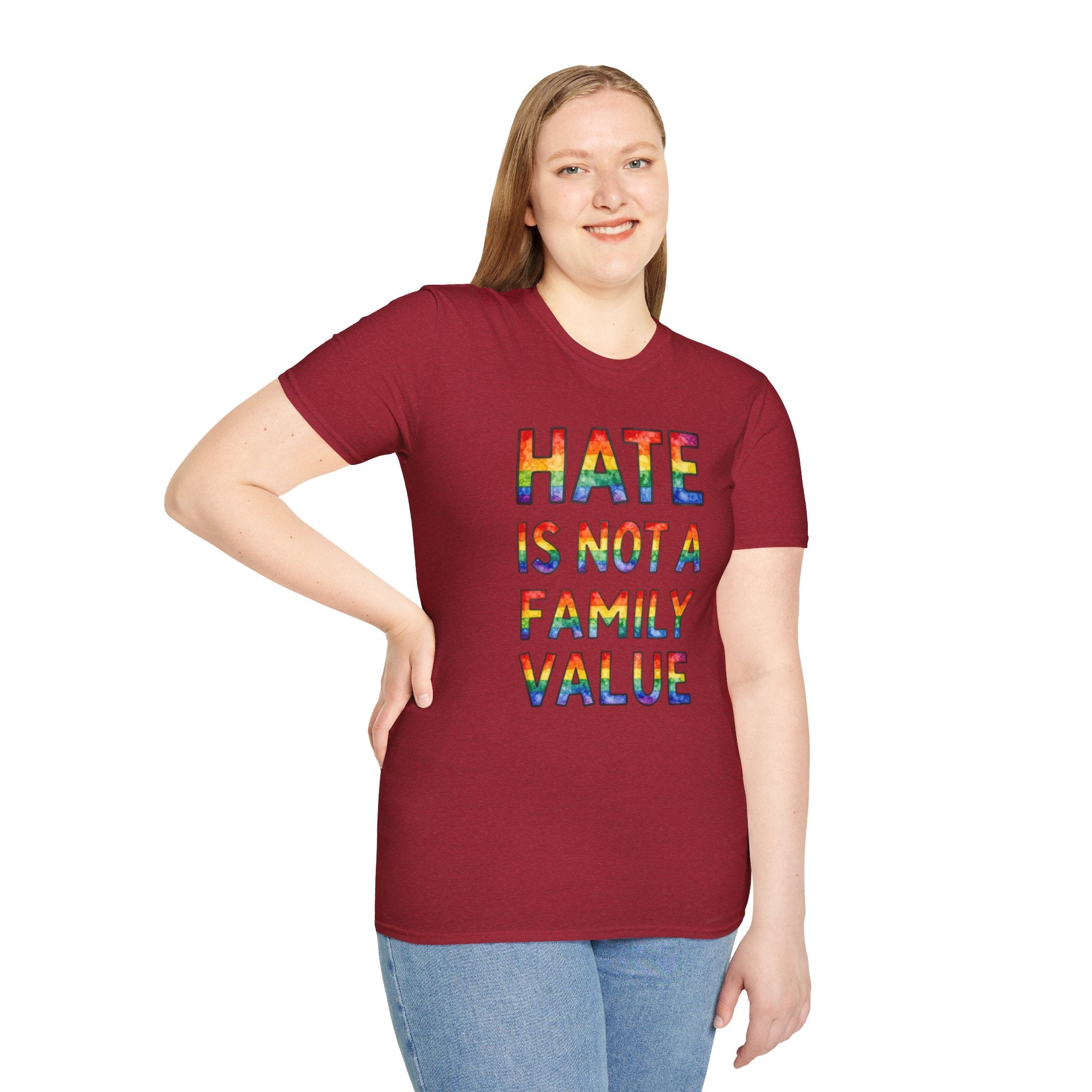Hate Is Not A Family Value Rainbow Pride T-Shirt