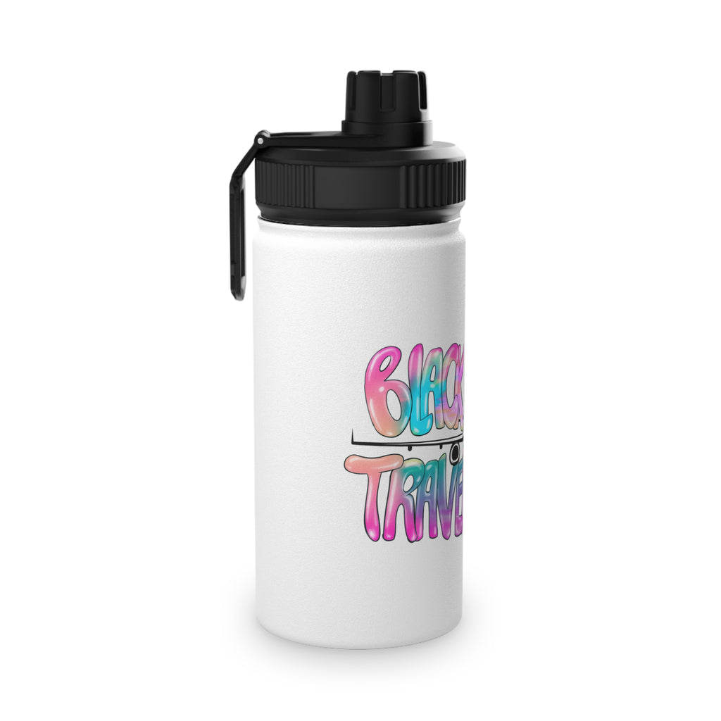 BTTF - Black Trans Travel Fund Logo Stainless Steel Sports Water Bottle