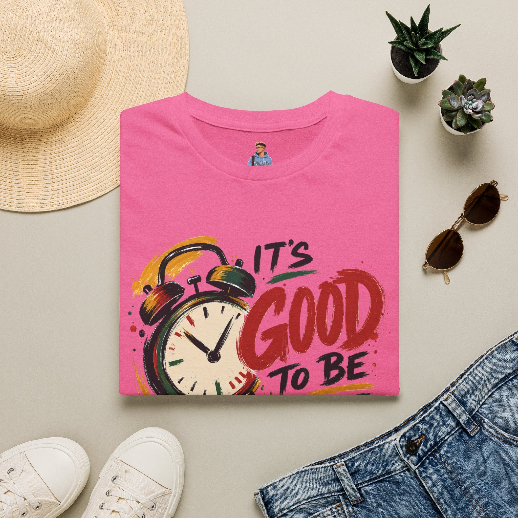 T-Shirt — "It's Good To Be Woke" Graphic Tee (Alarm Clock Design)