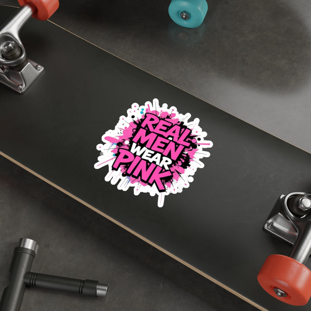 Die-Cut Stickers - Real Men Wear Pink - EqualiTees.Me
