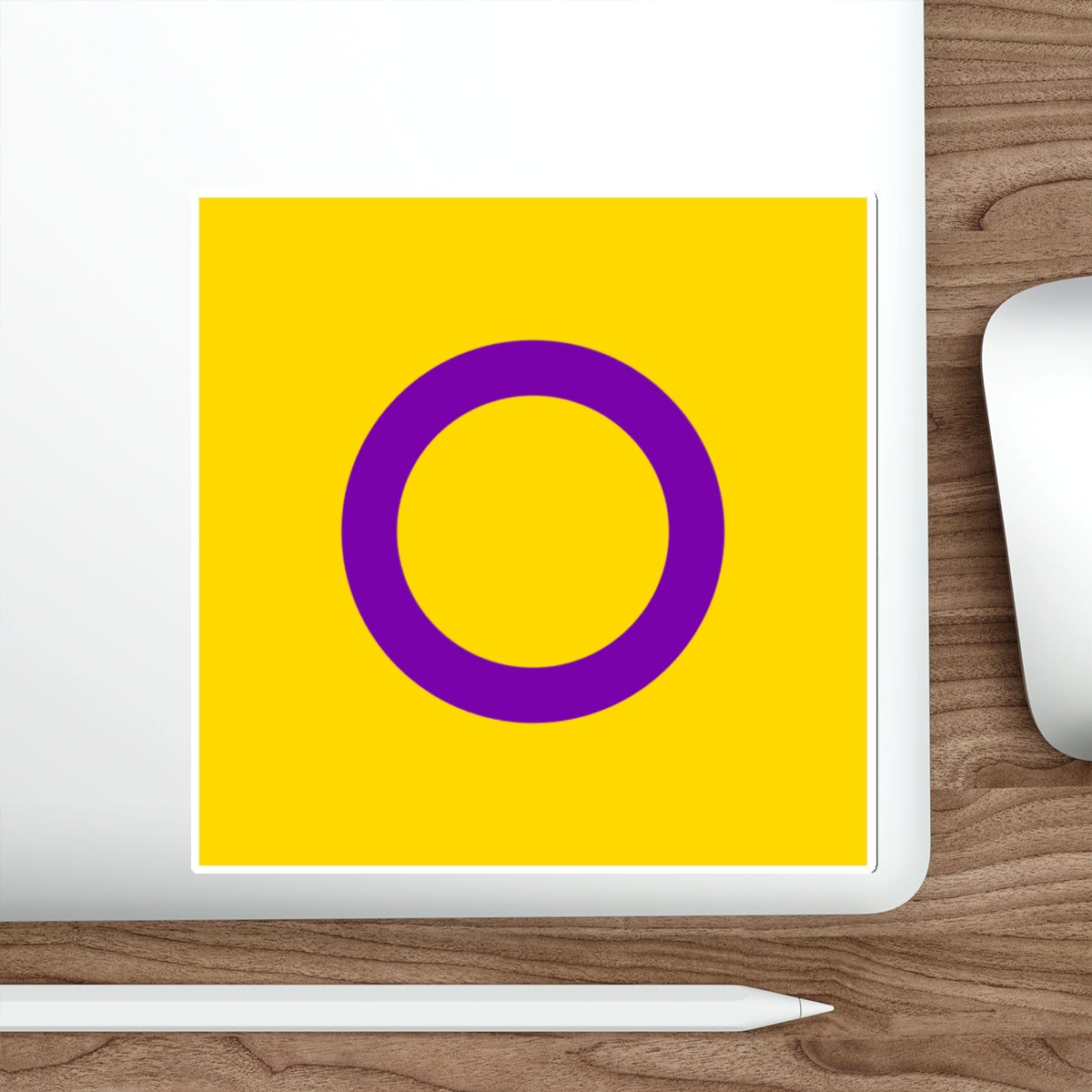 Intersex Pride Flag Die-Cut Sticker - EqualiTees.Me