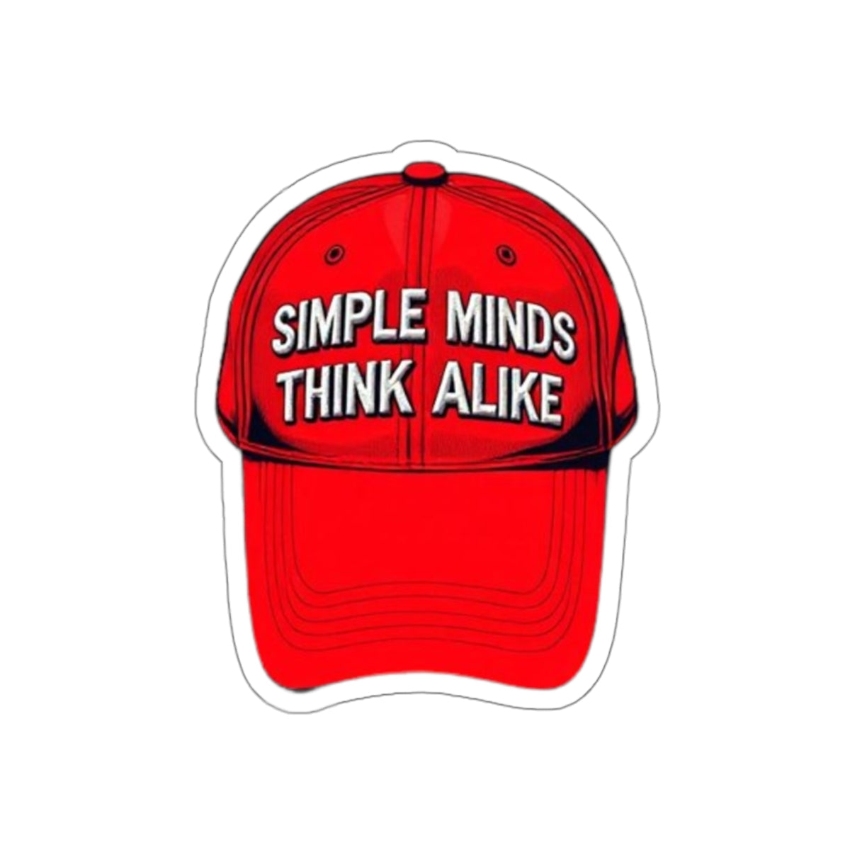 Simple Minds Think Alike Sticker - EqualiTees.Me