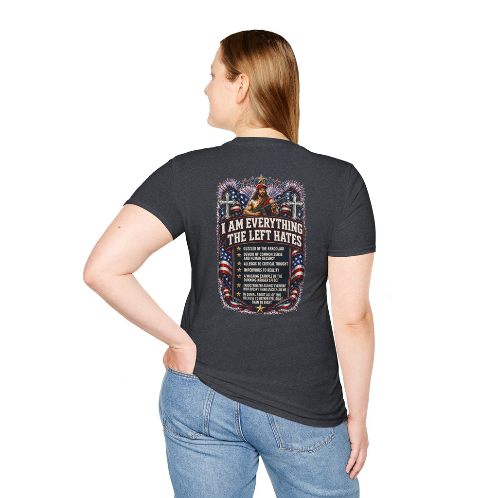 Star Spangled Awesome Graphic Tee ("Proud to Be Delusional Bootlicking Nazi Trash")