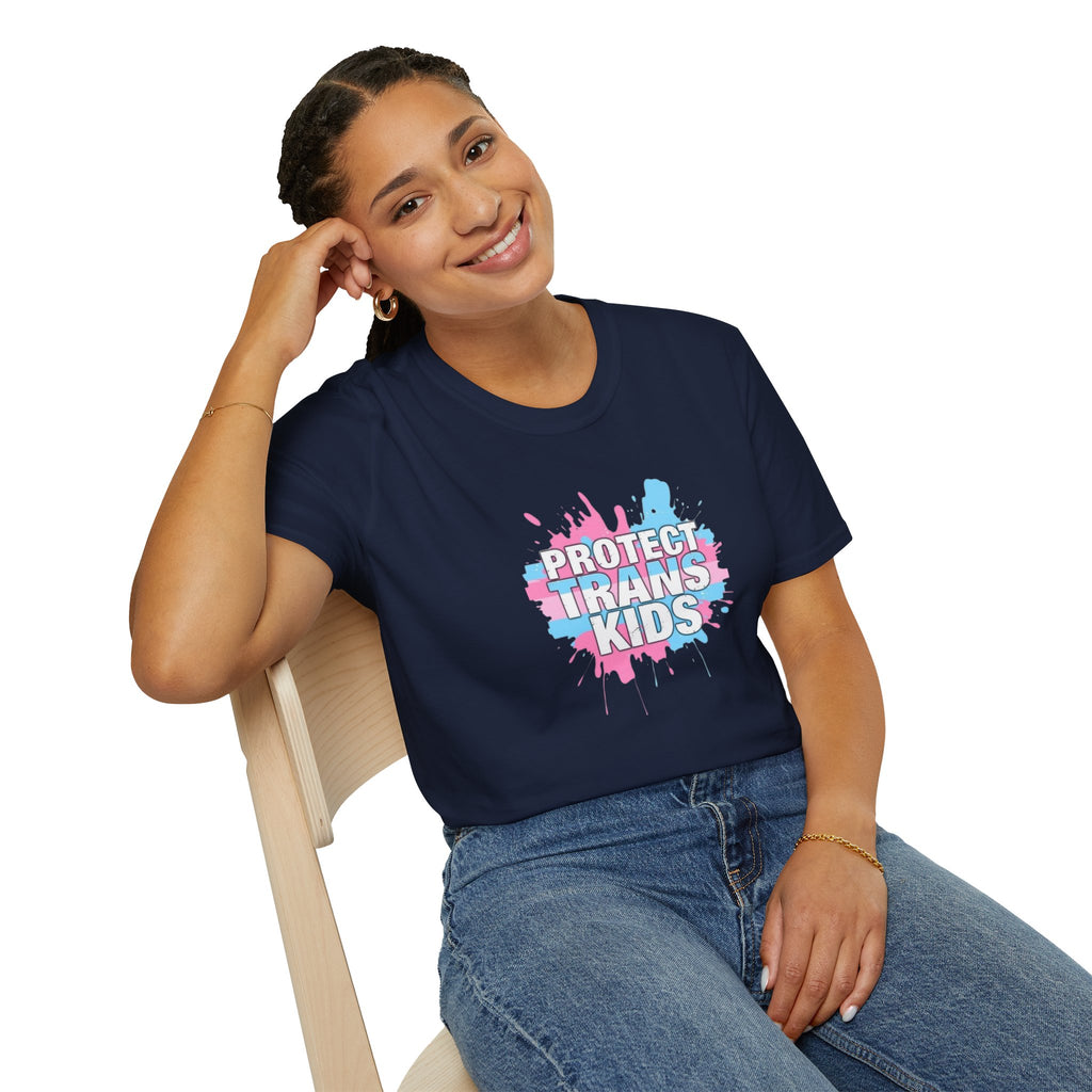 Camiseta unisex infantil "Protect Trans" - Ropa de apoyo LGBTQ+