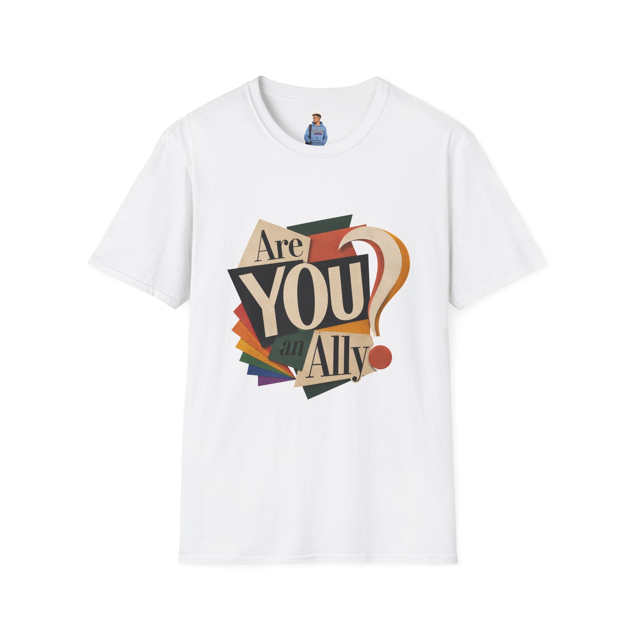 Are You An Ally? T-Shirt — Vintage Pride Ally Tee