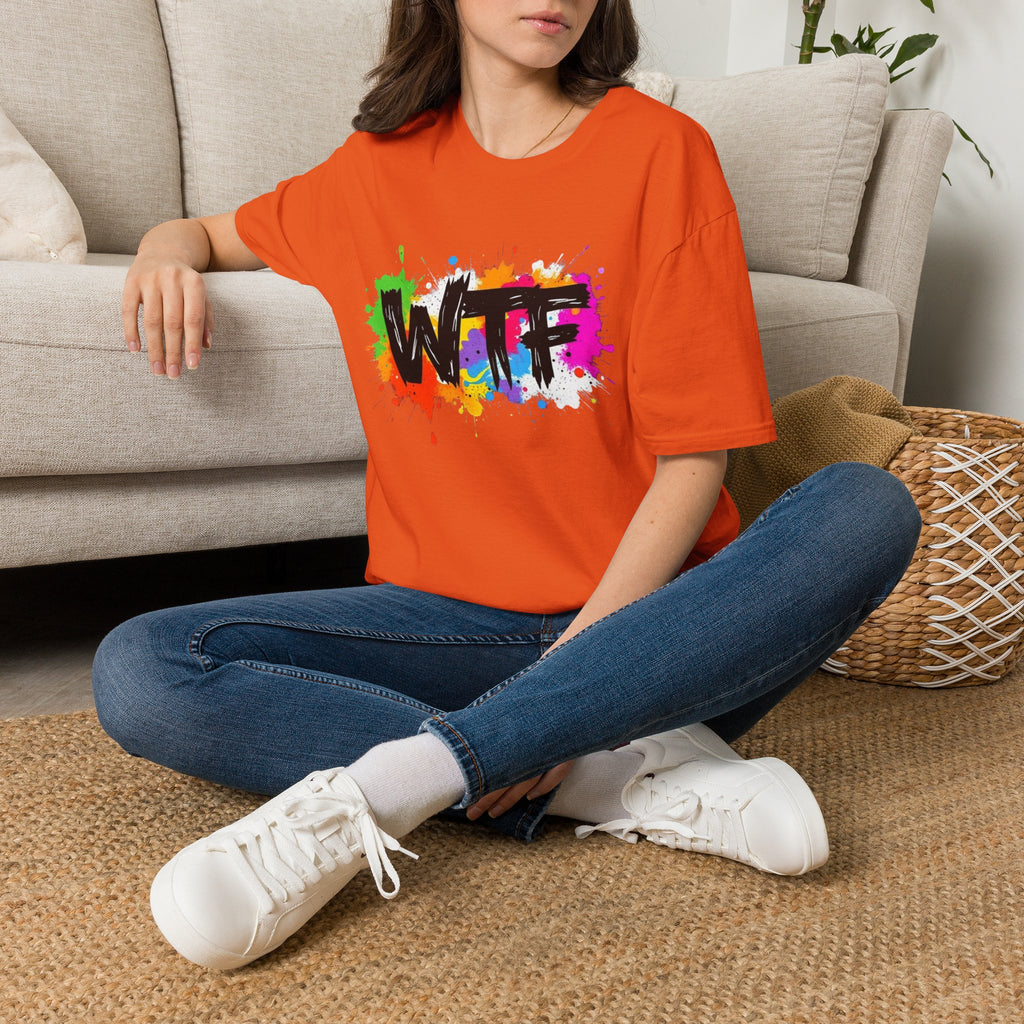 Bold Rainbow WTF Color Splash T-Shirt