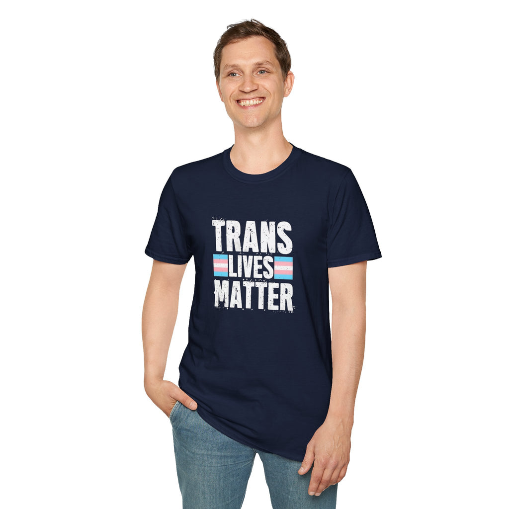 Trans Lives Matter Unisex Softstyle T-Shirt - Support LGBTQ+ Rights