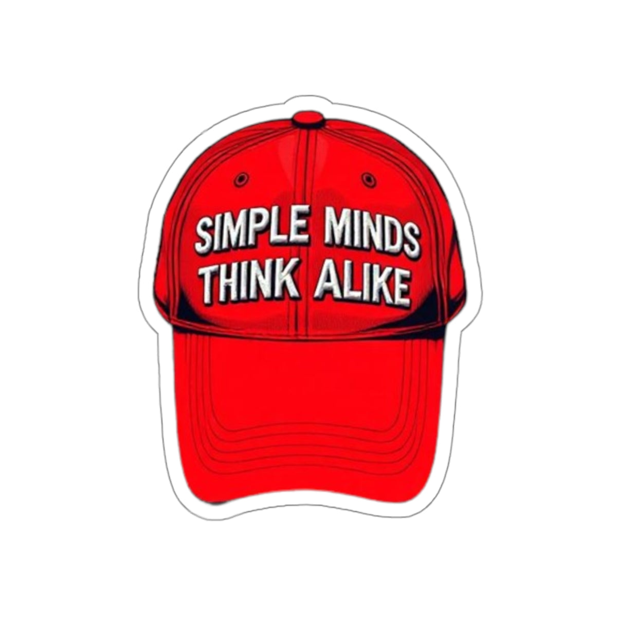 Simple Minds Think Alike Sticker - EqualiTees.Me