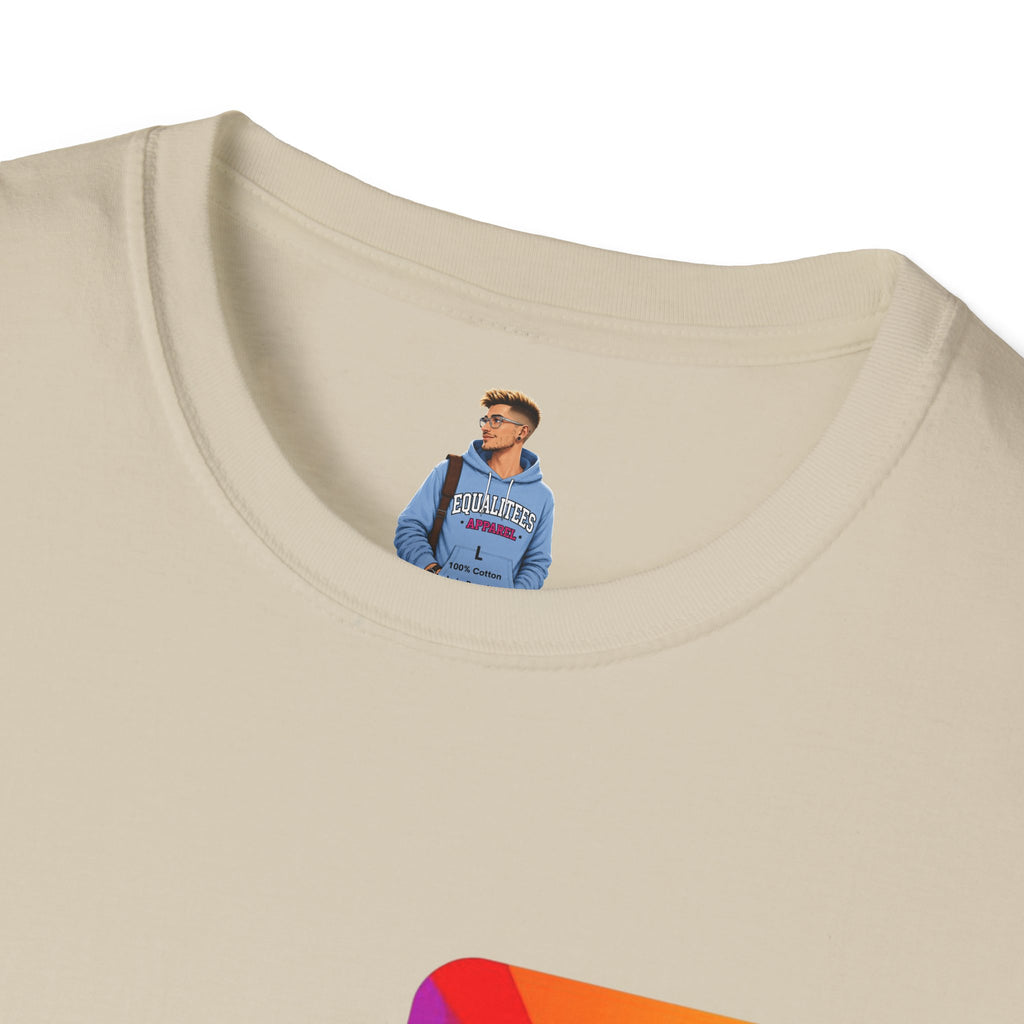 Pride-Theme Unisex Softstyle T-Shirt - "True freedom is Equality for ALL"