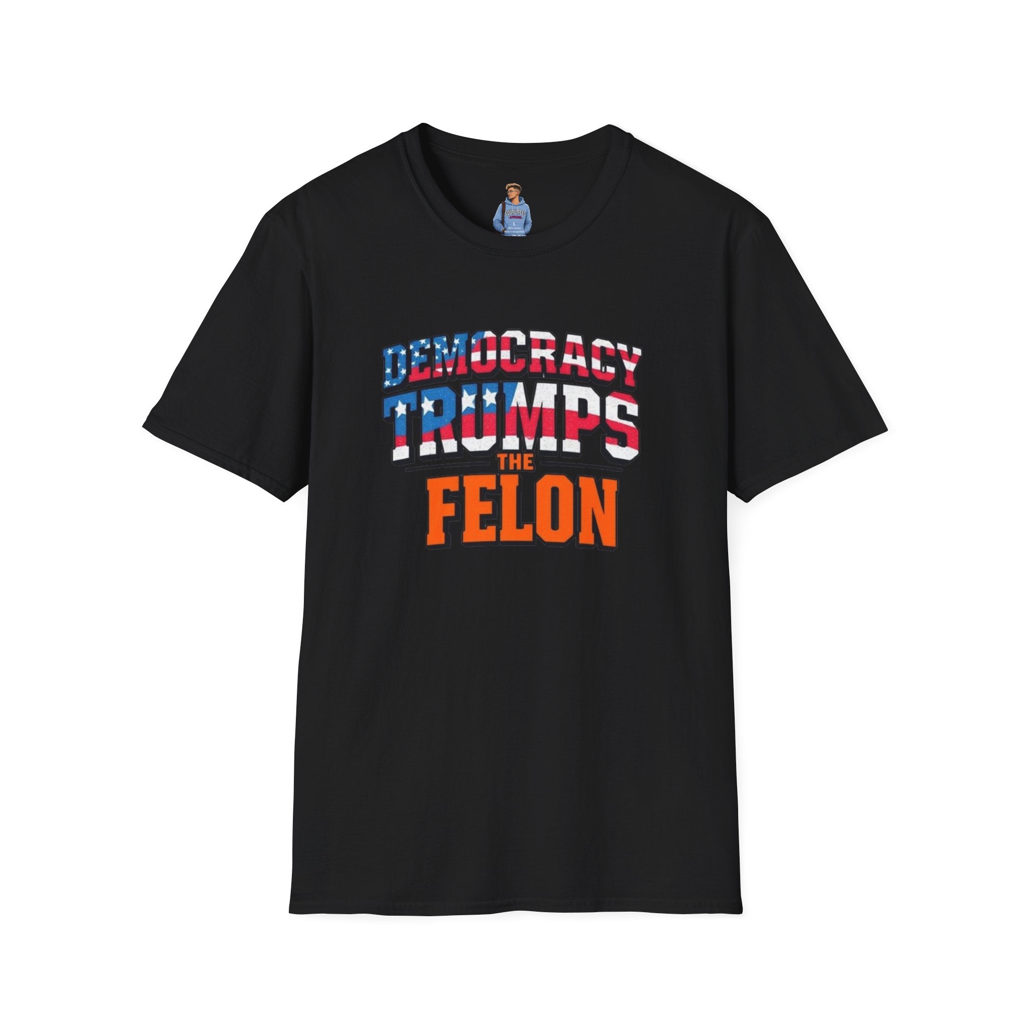 Democracy Trumps the Felon Graphic Tee