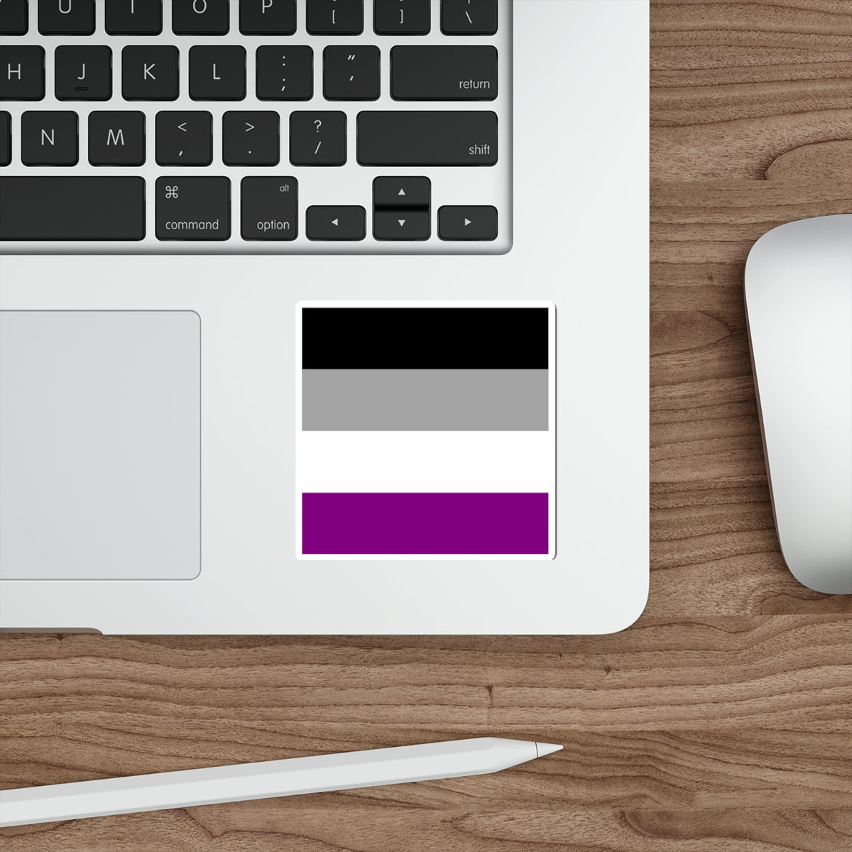 Asexual Pride Flag Die-Cut Sticker - EqualiTees.Me