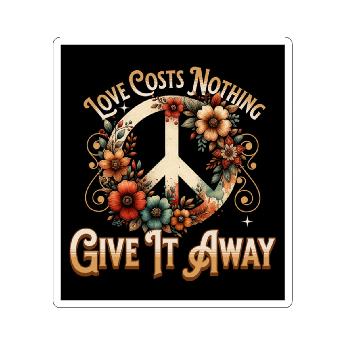 Love Costs Nothing Sticker - EqualiTees.Me