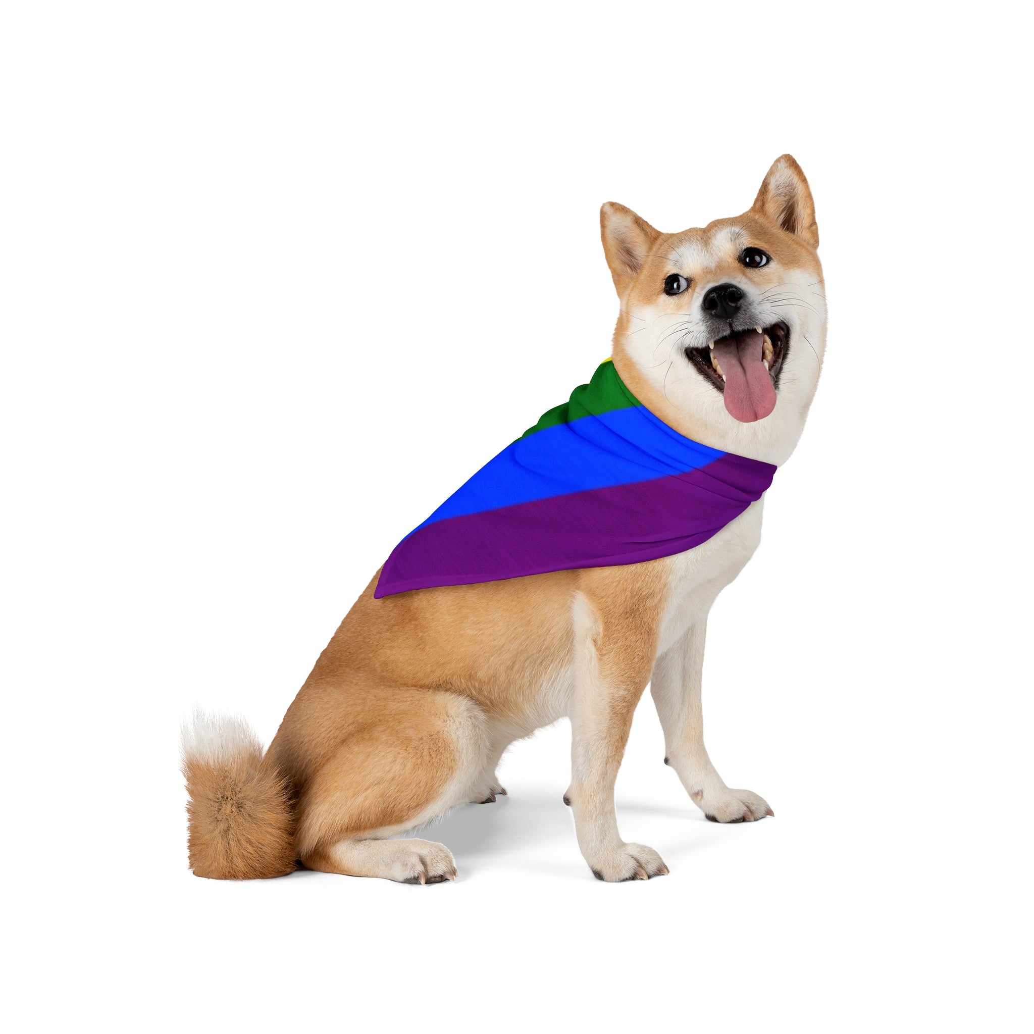 Pride Rainbow Pet Bandana | Colorful Dog Accessory for LGBTQ+ Celebrations