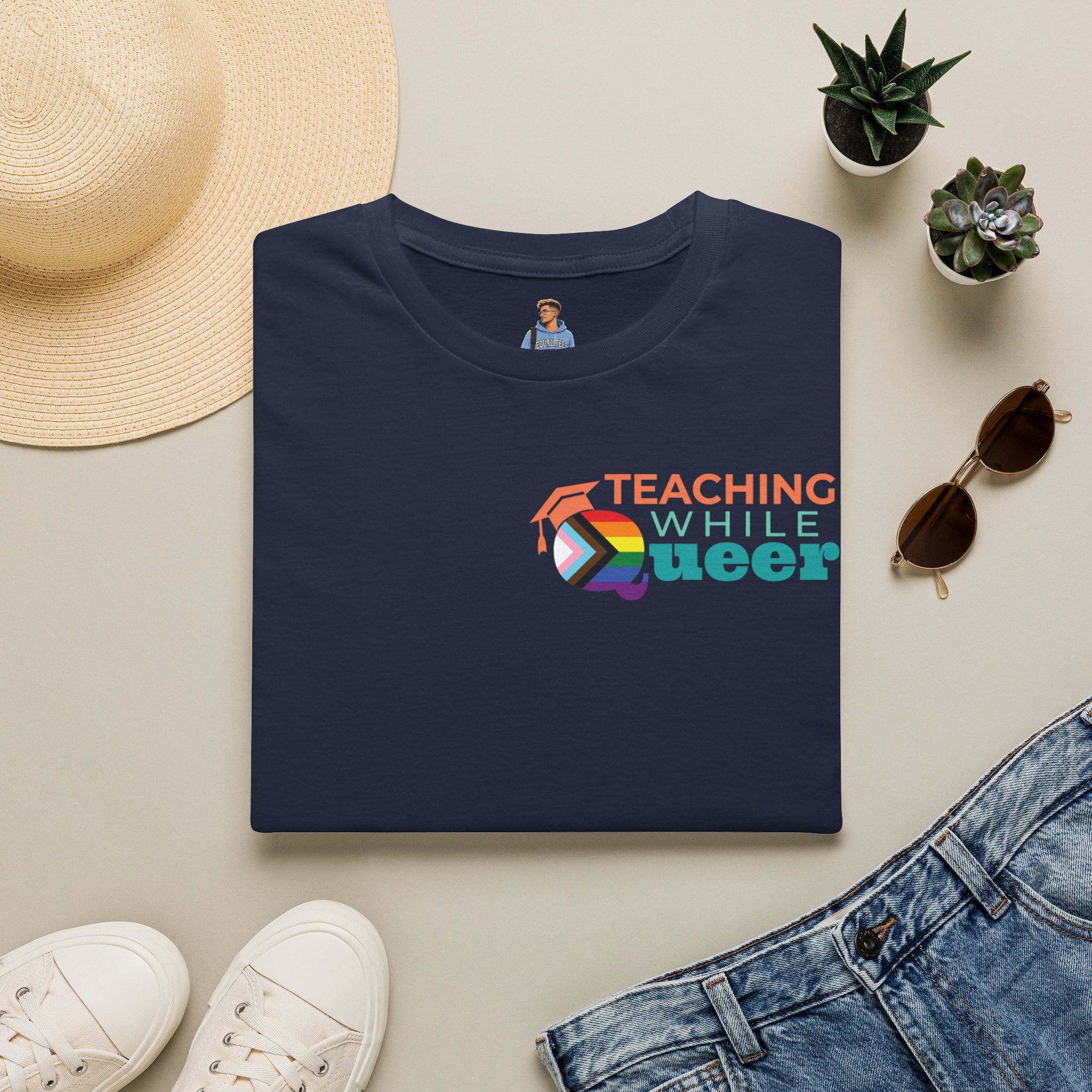 TWQ - Teaching While Queer Unisex Softstyle Logo T-shirt