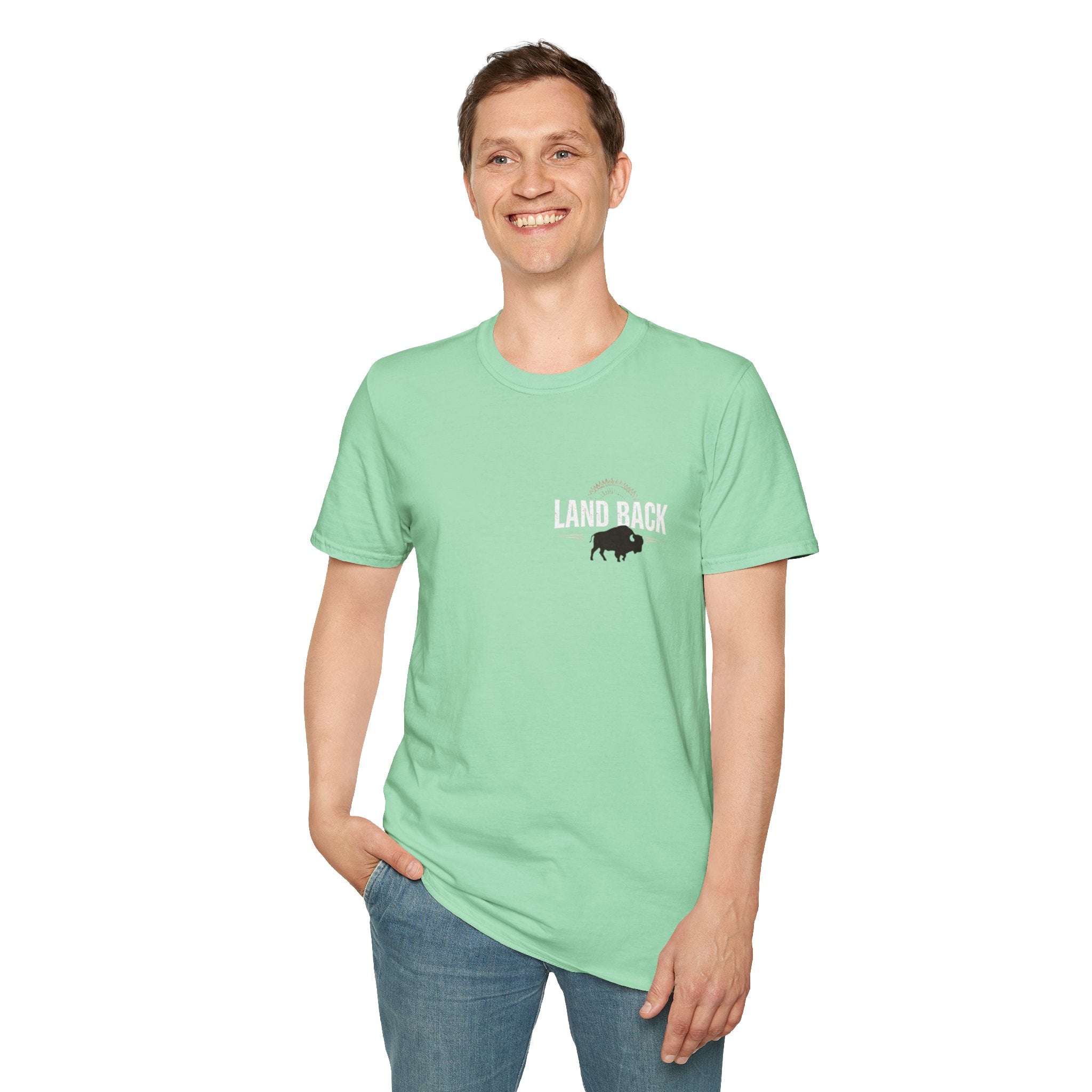 'Land Back' Unisex Softstyle T-shirt