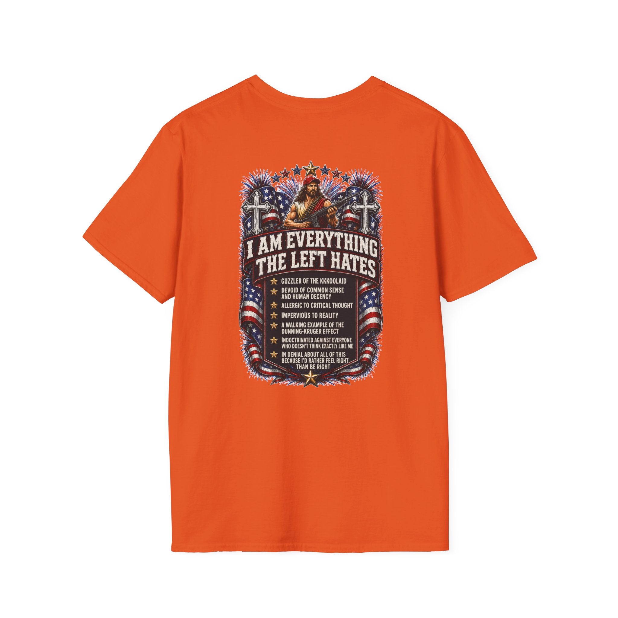 Star Spangled Awesome Graphic Tee ("Proud to Be Delusional Bootlicking Nazi Trash")