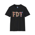 FDT Bold Floral Typography T-Shirt