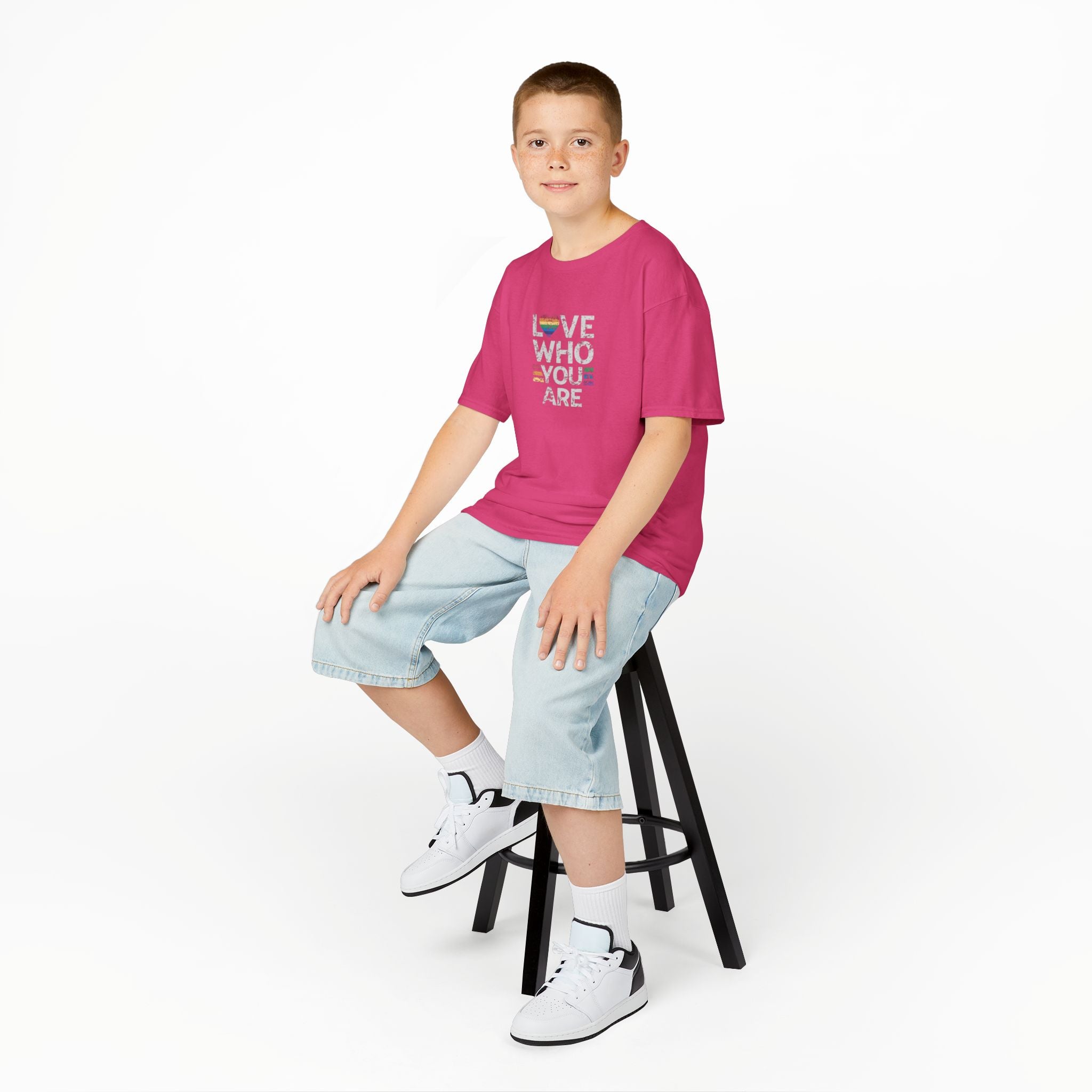 Love Who You Are Kids Heavy Cotton™ Tee - Pride Shirt for Children
