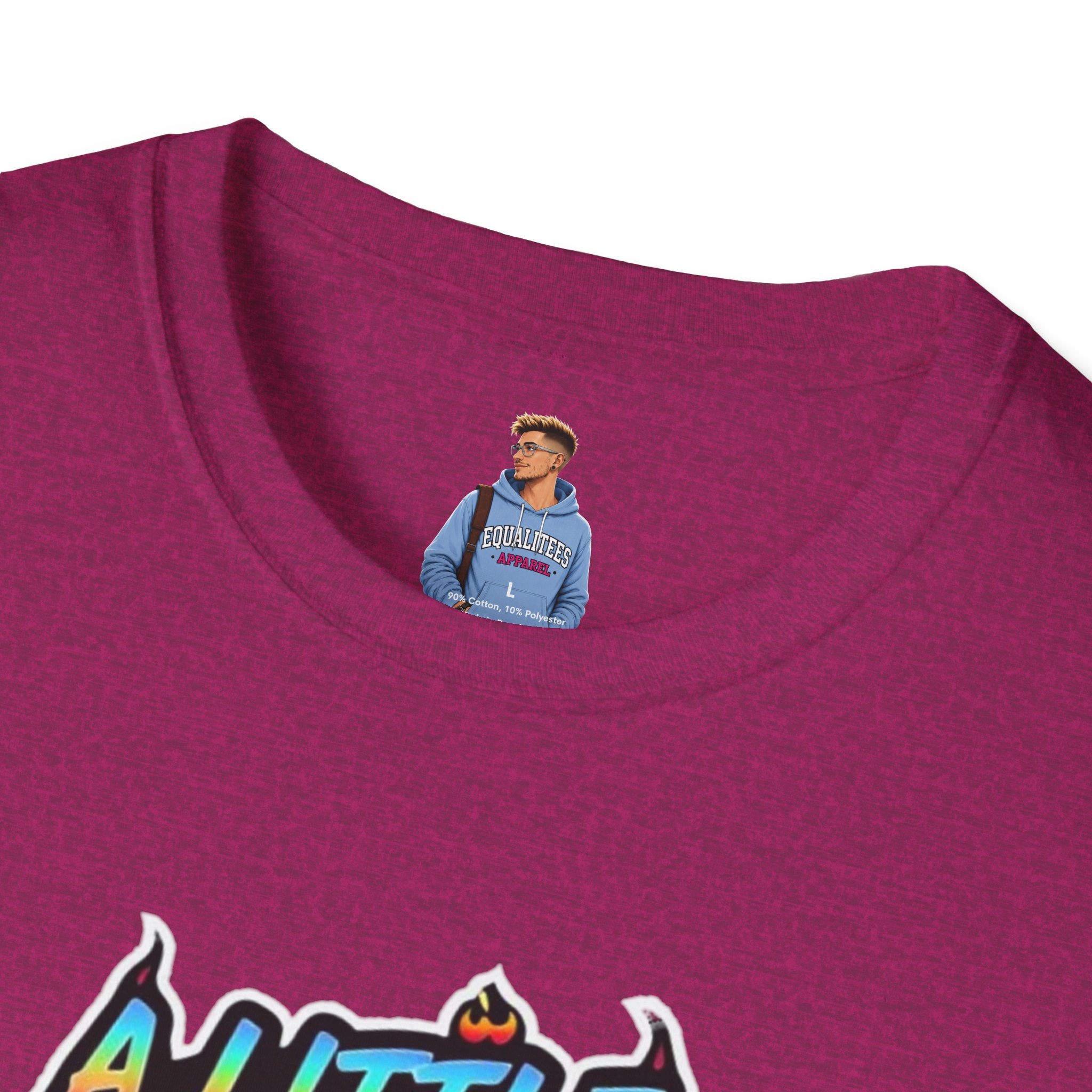 Camiseta unisex de estilo suave A Little Bit Neurospicy: camiseta gráfica divertida y peculiar para la conciencia neurodivergente