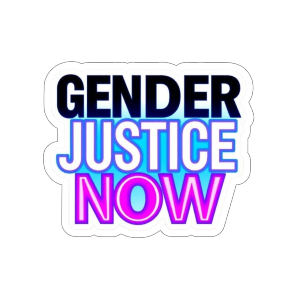 Die-Cut Stickers - GENDER JUSTICE NOW - EqualiTees.Me