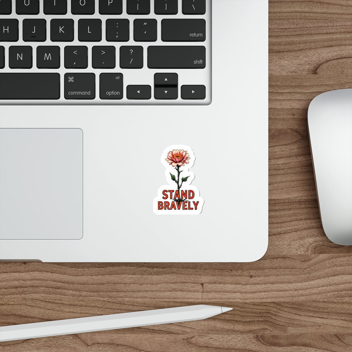 Die-Cut Stickers STAND BRAVELY - EqualiTees.Me