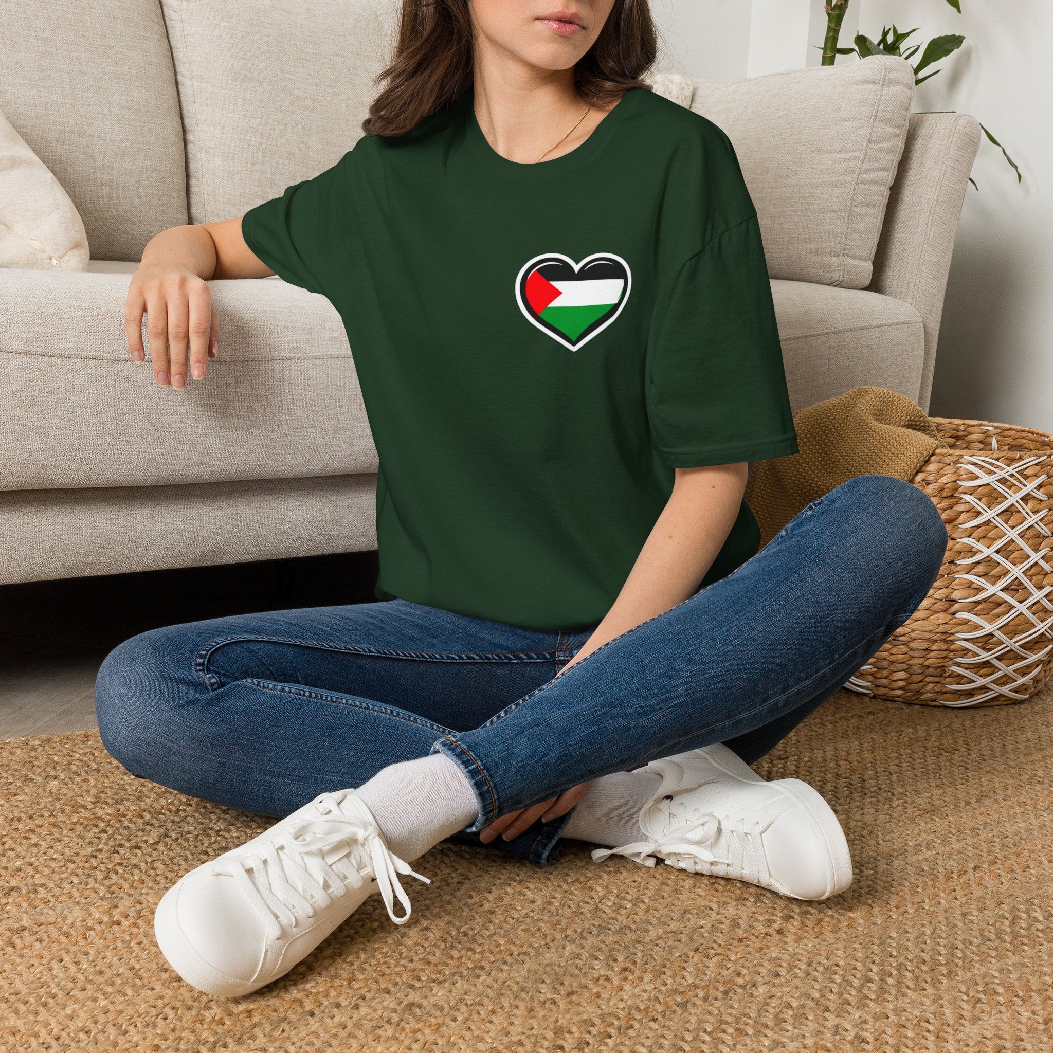 Camiseta unisex de estilo suave: "Apoya a Gaza y todos somos Palestina".