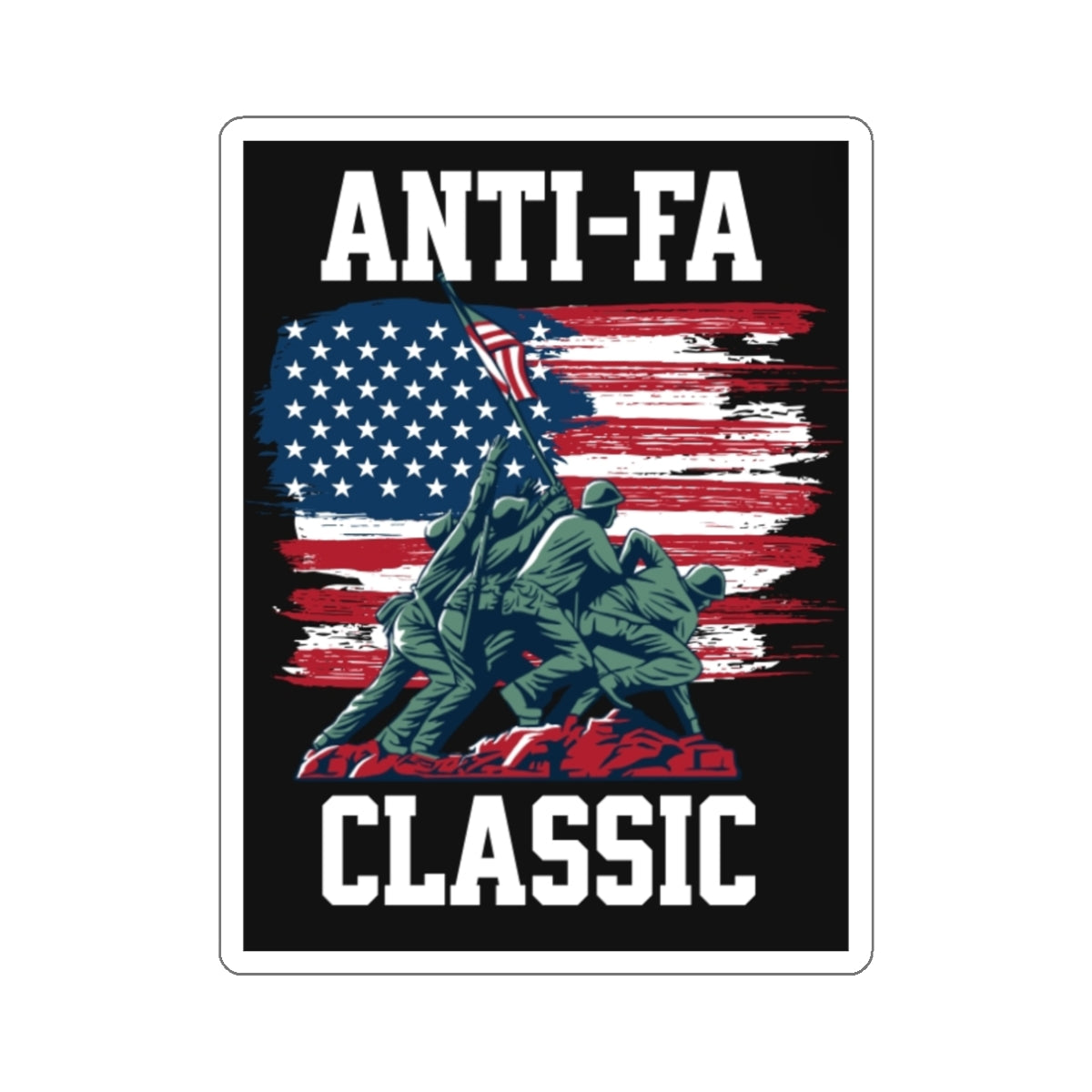 Die-Cut Stickers - Anti-Fa Classic - EqualiTees.Me