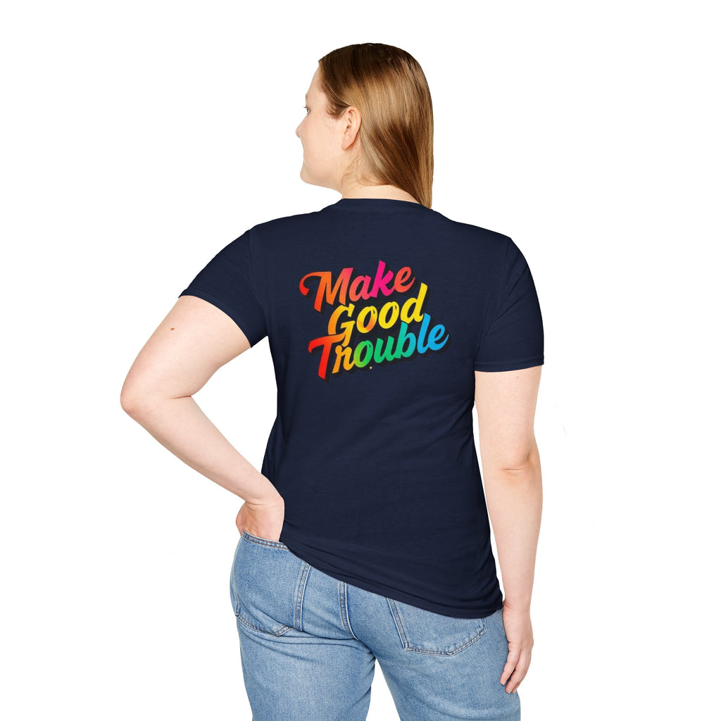 Make Good Trouble' Rainbow T-Shirt