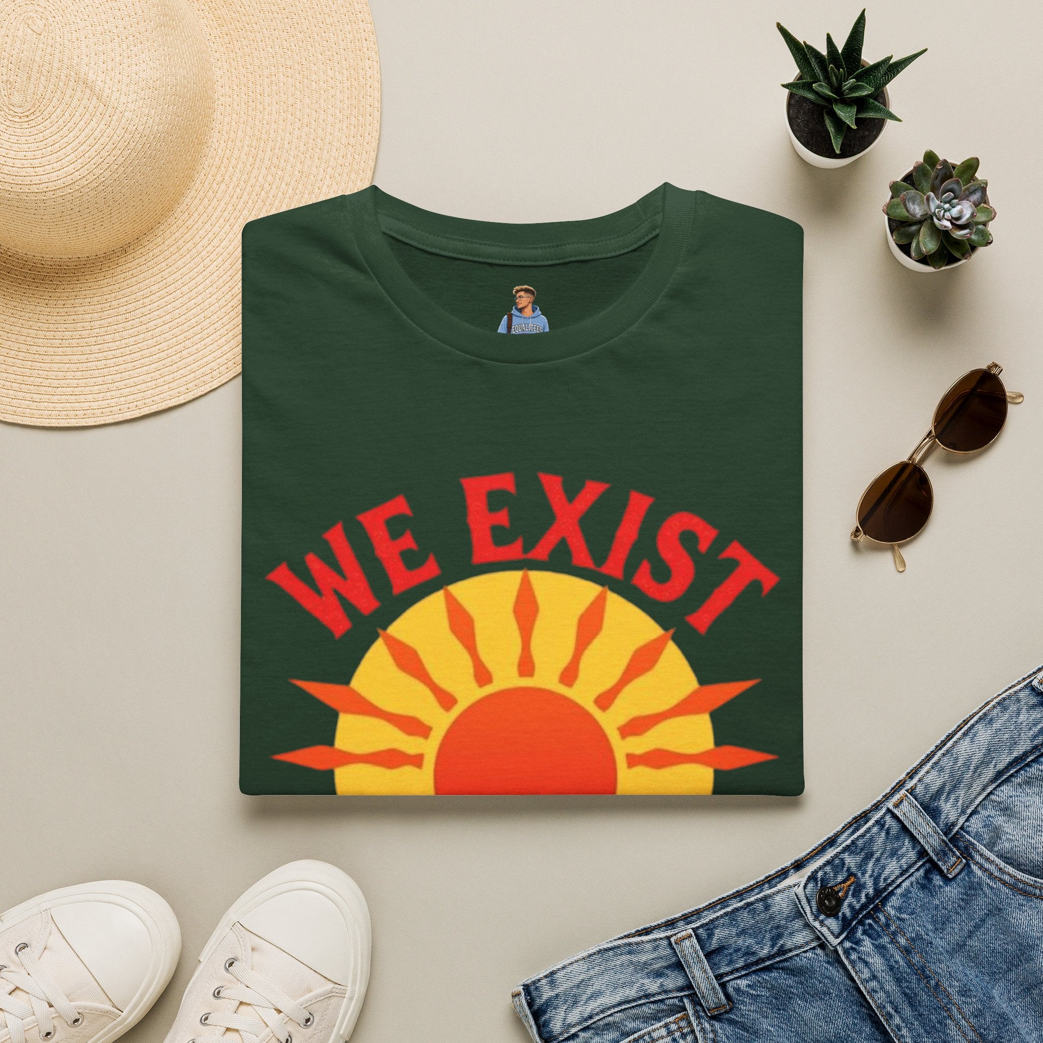 Unisex Softstyle T-Shirt, We Exist We Resist We Rise