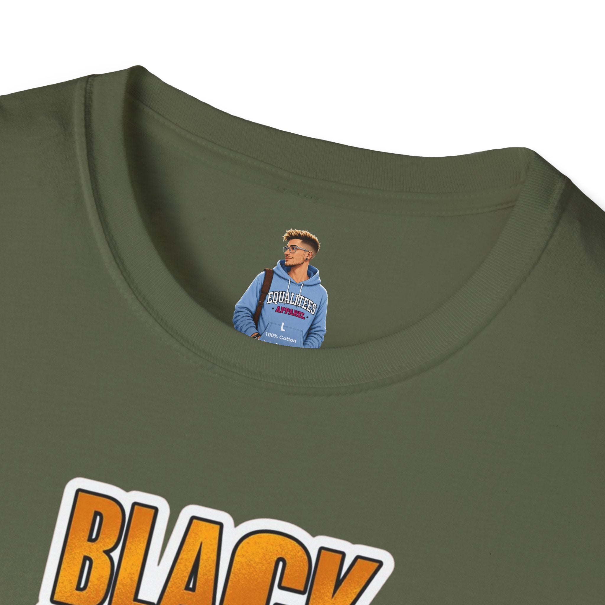 Camiseta unisex Softstyle: camiseta inspiradora "La historia negra es ahora"