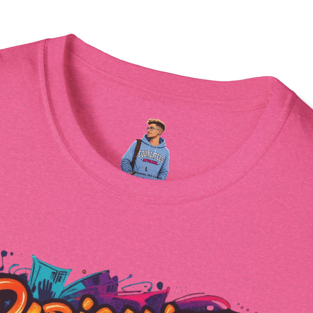 Radicalized by Basic Decency T-Shirt Colorful Graffiti Typography