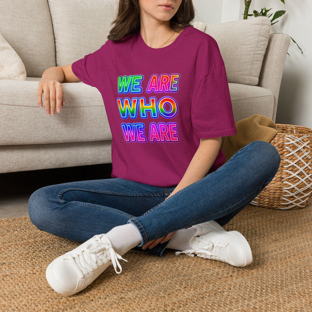 Pride Statement T-Shirt - 'We Are Who We Are' - Unisex Softstyle Tee for Self-Expression