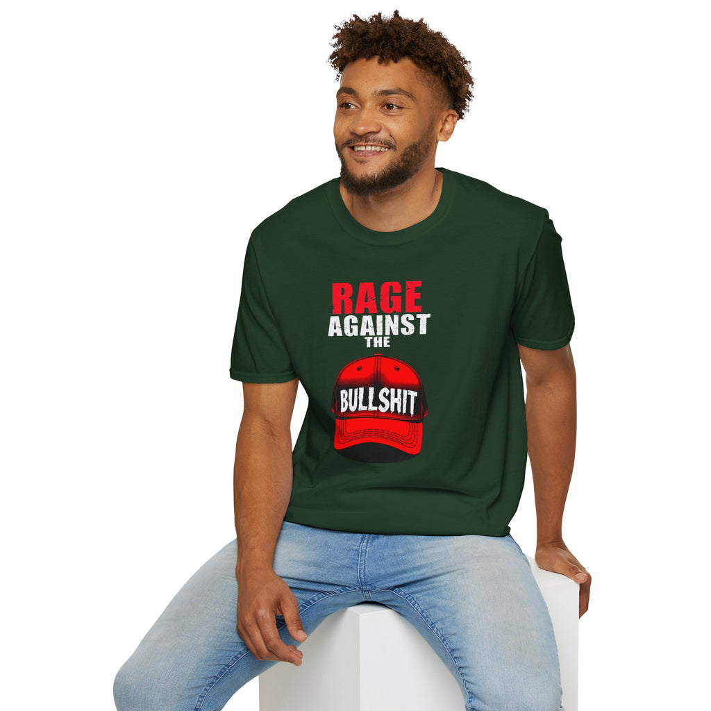 Camiseta unisex Softstyle - Camiseta gráfica "Rage Against the BS"