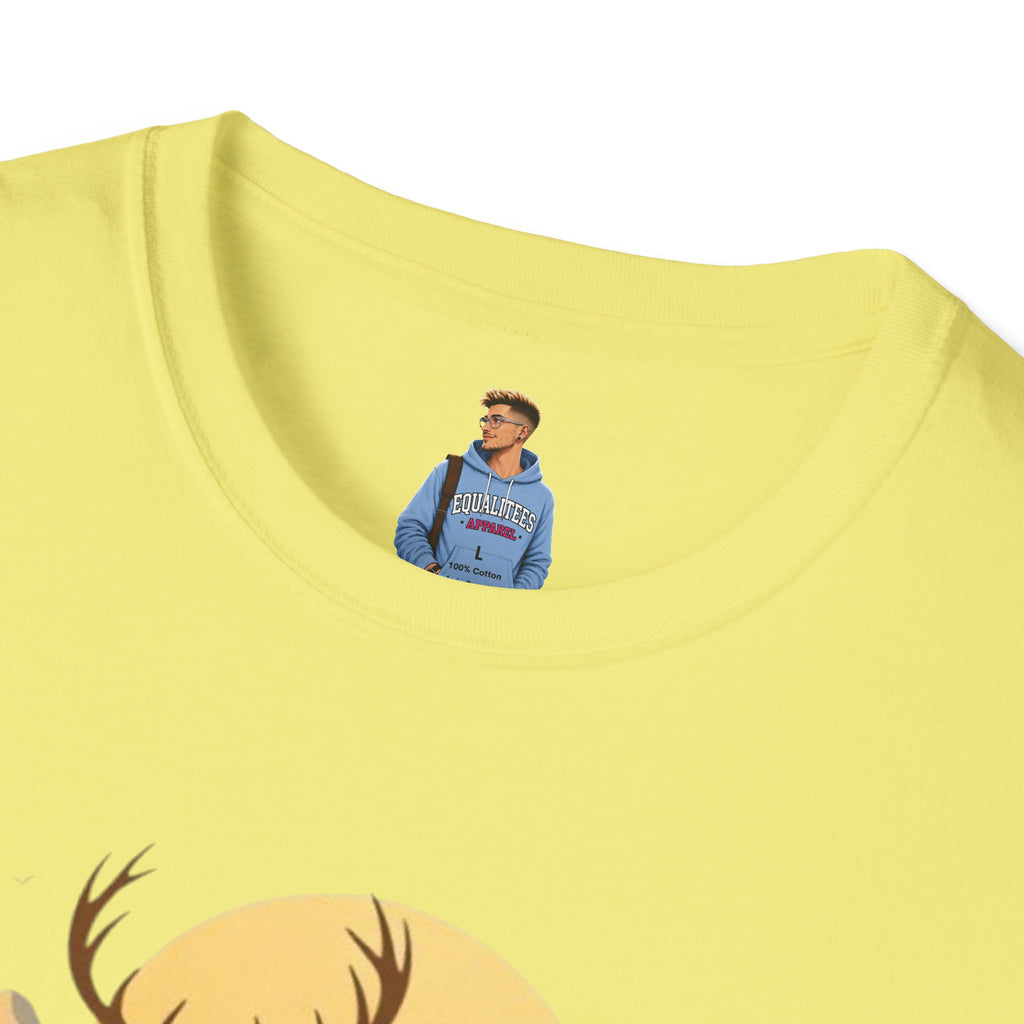 Mountain Sunset Deer Unisex Softstyle T-Shirt