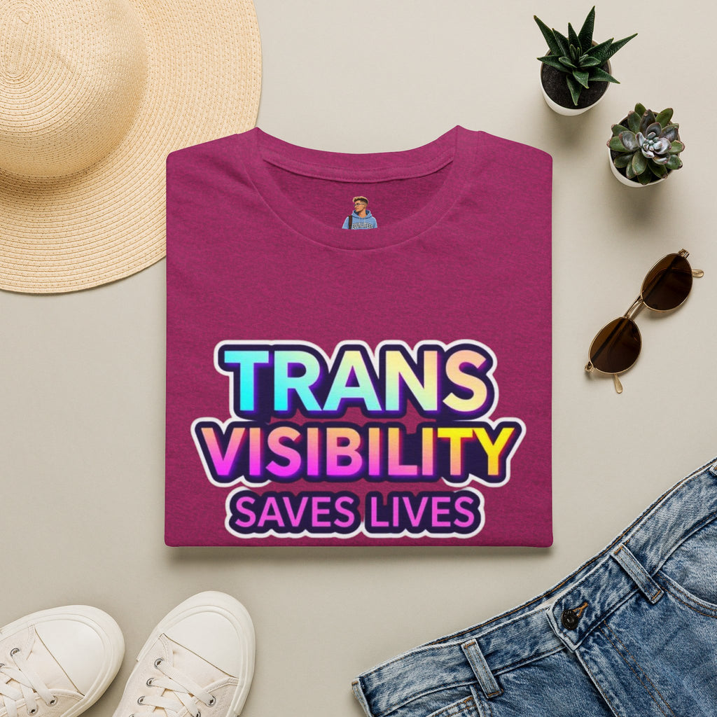 Trans Visibility Saves Lives Statement T-shirt