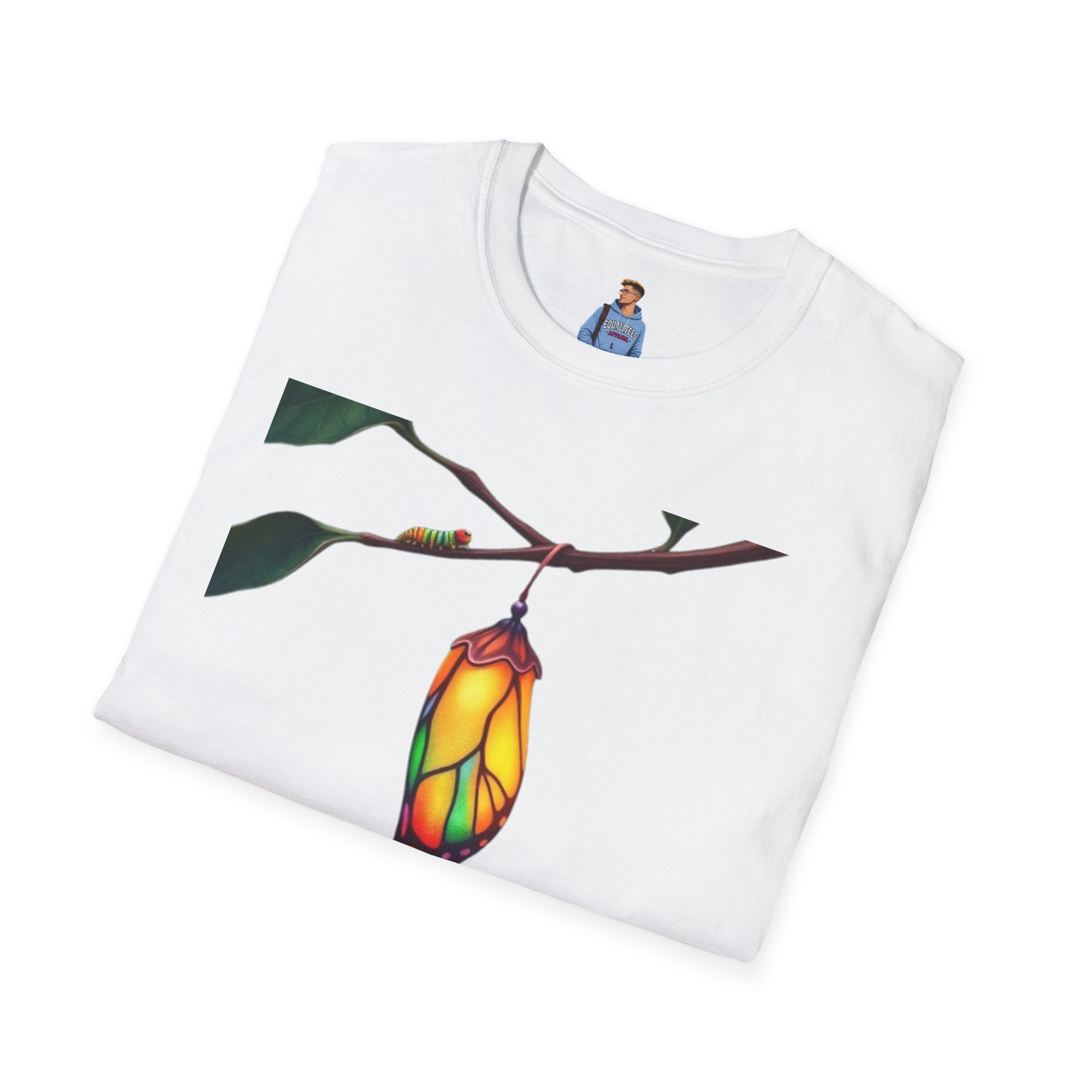 Rainbow Butterfly Cocoon Pride T-Shirt