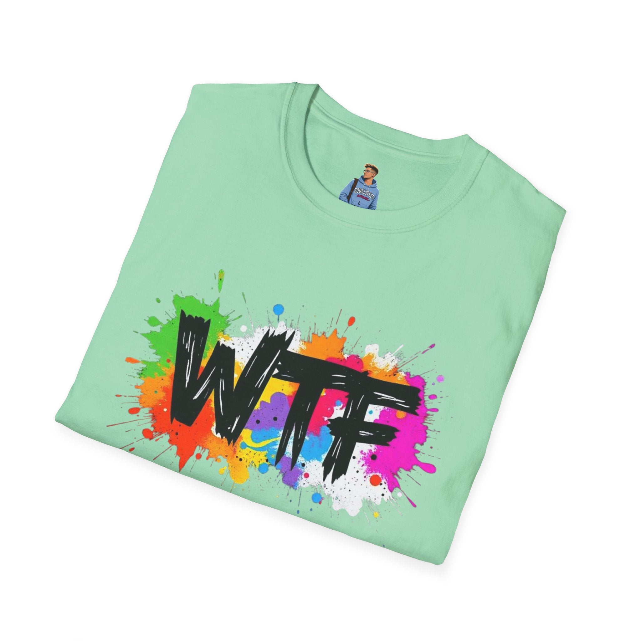 Bold Rainbow WTF Color Splash T-Shirt