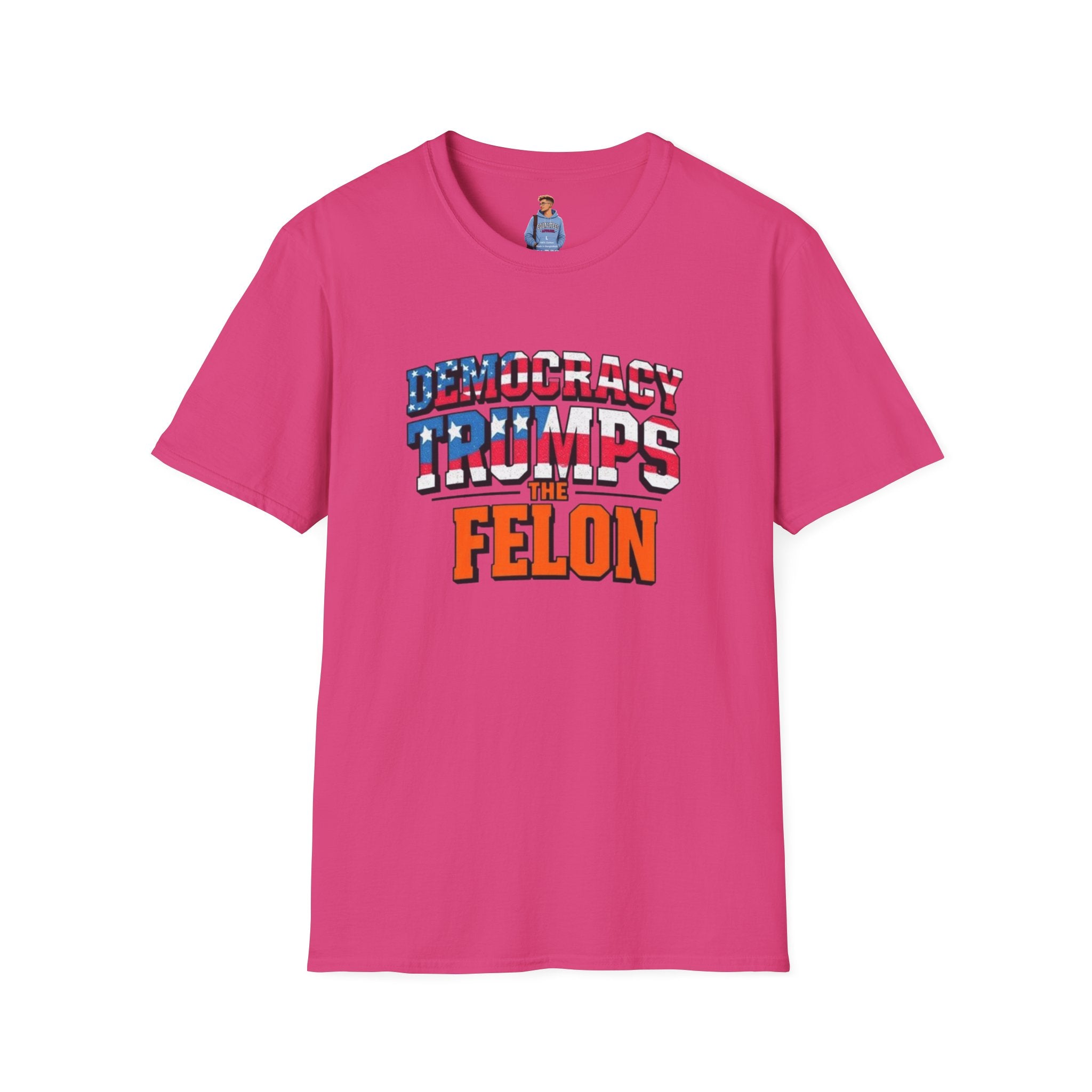 Democracy Trumps the Felon Graphic Tee