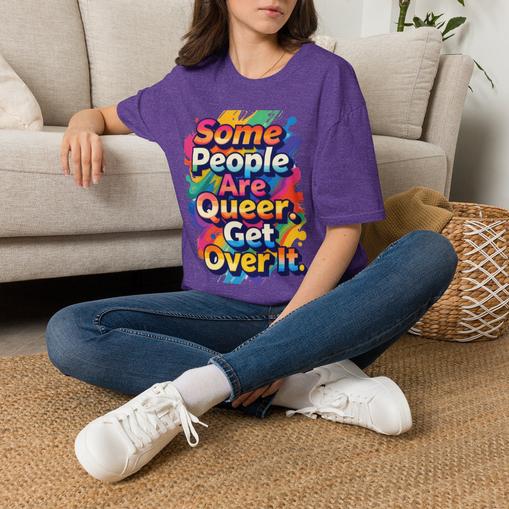 Some People Are Queer T-Shirt Rainbow Graphic