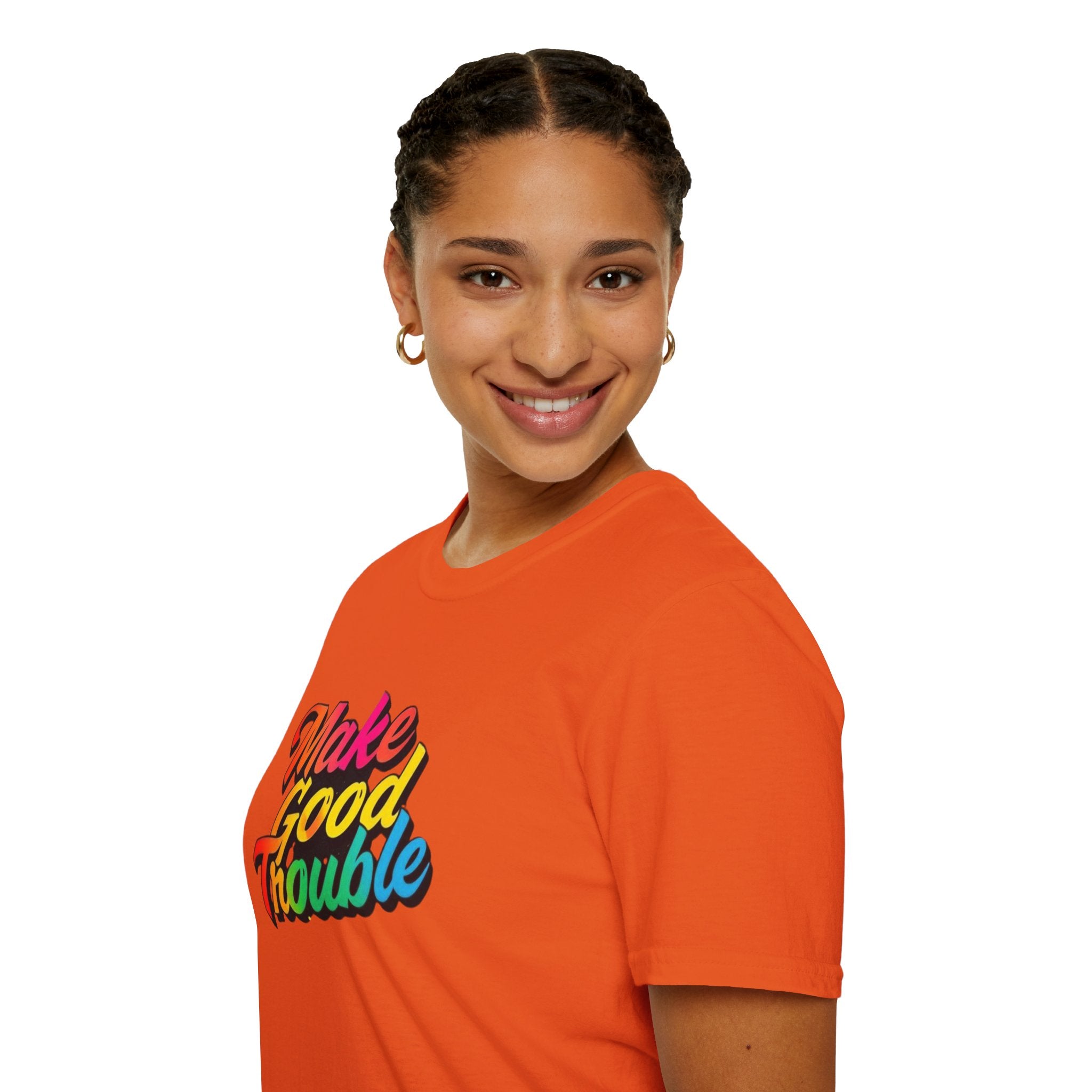 Make Good Trouble' Rainbow T-Shirt