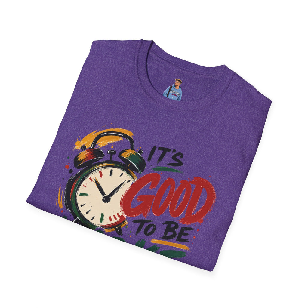 T-Shirt — "It's Good To Be Woke" Graphic Tee (Alarm Clock Design)